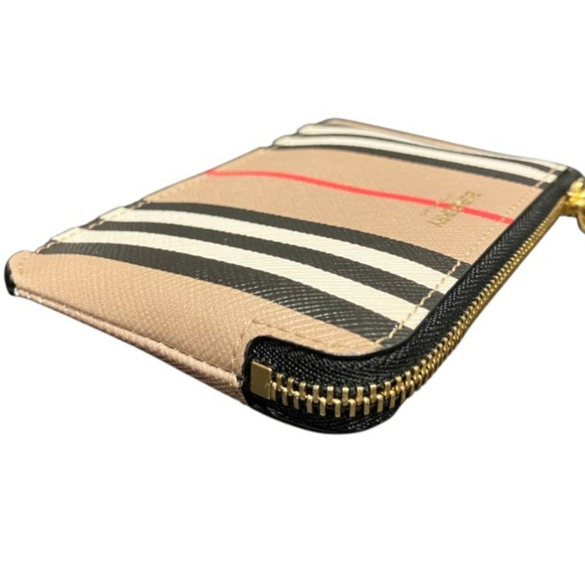 Burberry Beige Pvc Leather Coin Purse/Coin Case (Pre-Owned)