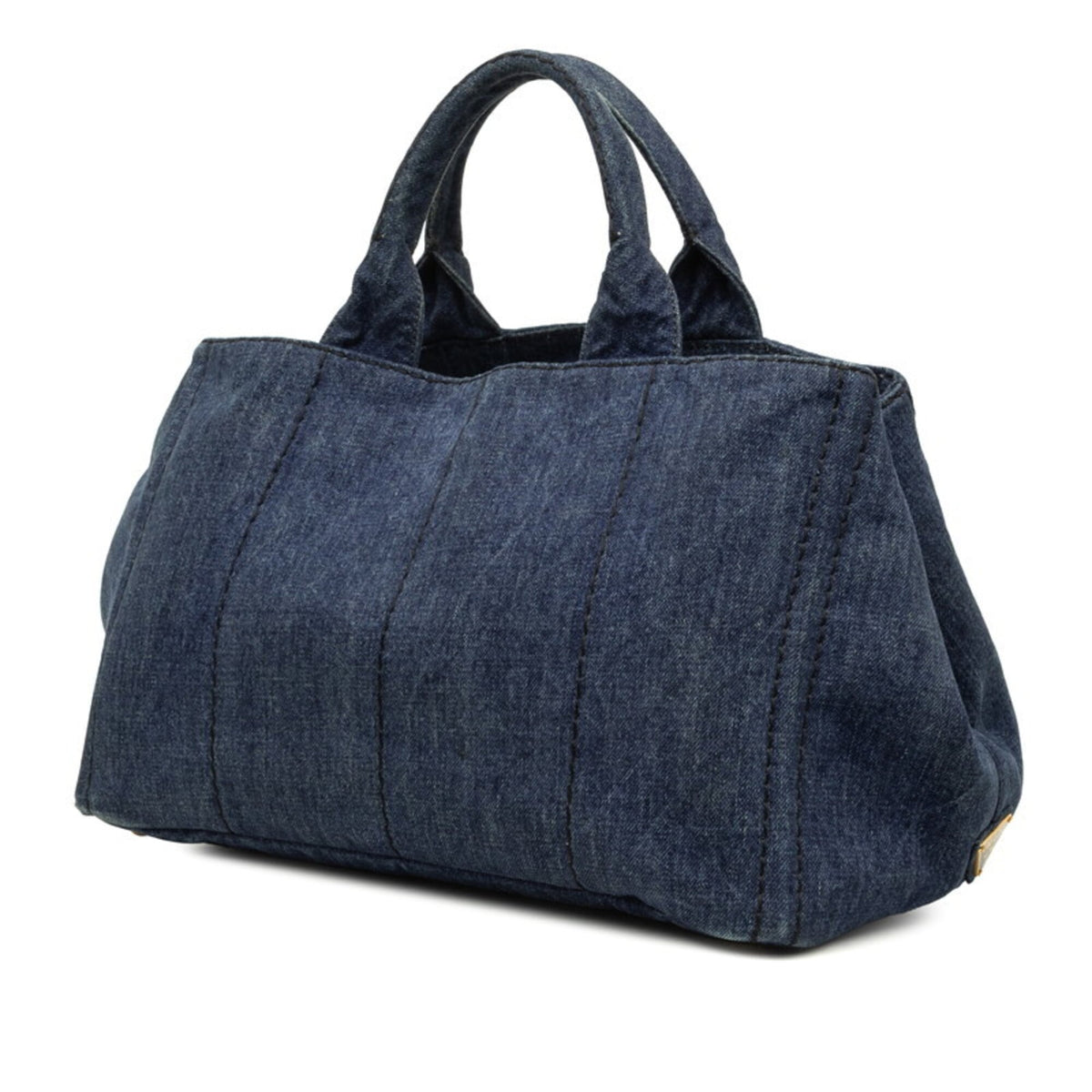 Prada Blue Canapa Handbag (Pre-Owned)