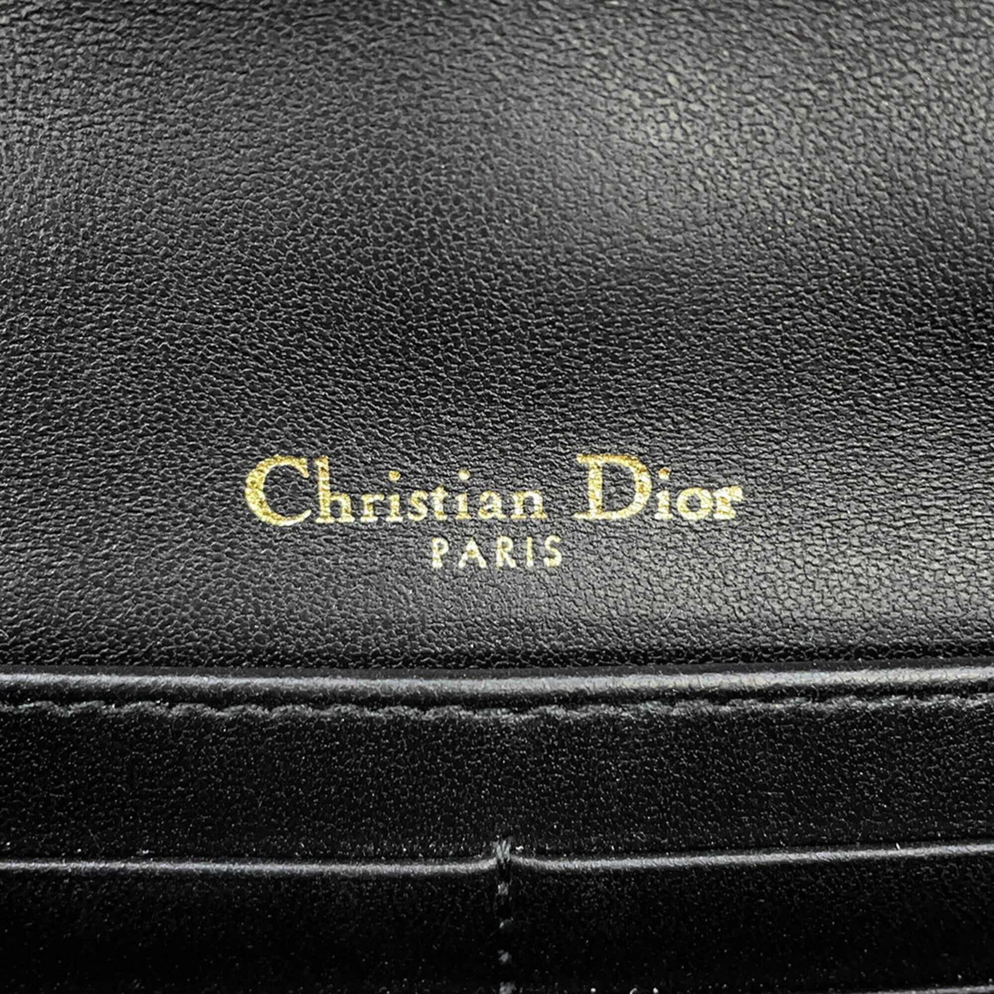 Christian Dior Black Leather Shoulder Bag (Pre-Owned)