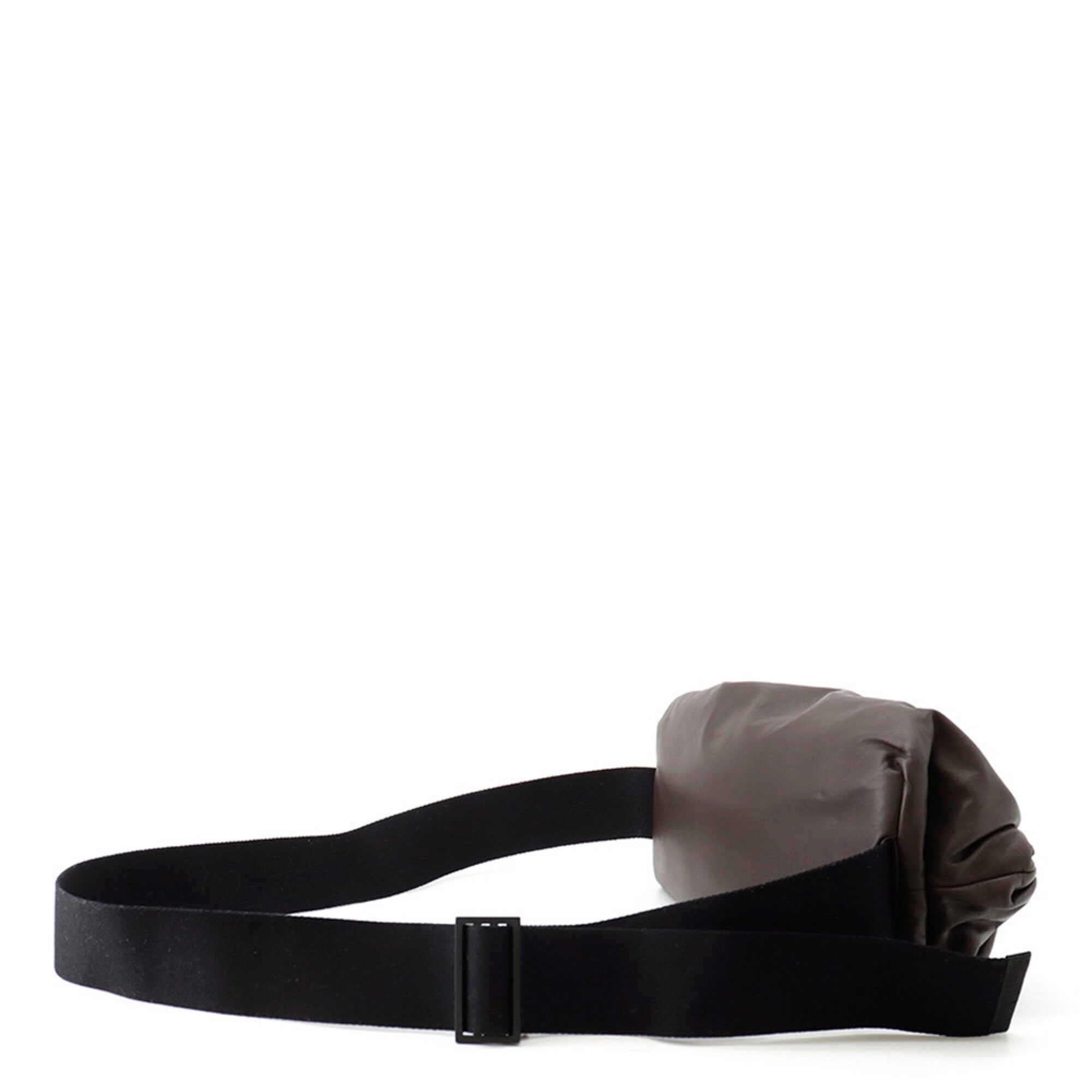 Bottega Veneta Dark Brown Leather Pouch Sling Bag (Pre-Owned)