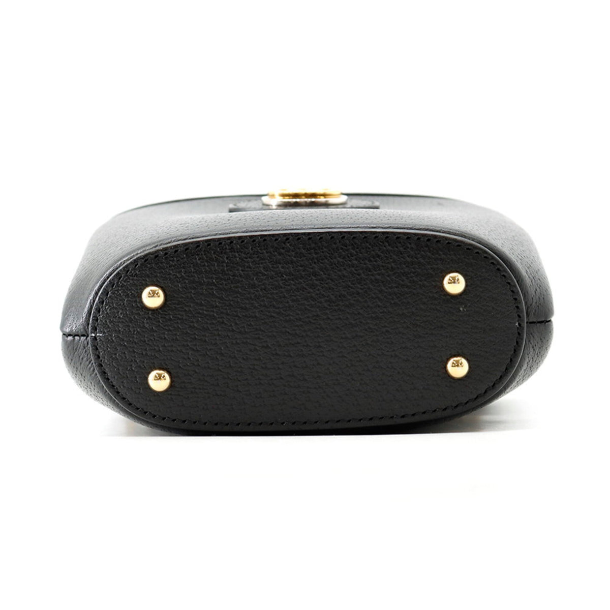 Gucci Black Leather Handbag Shoulder Bag (Pre-Owned)