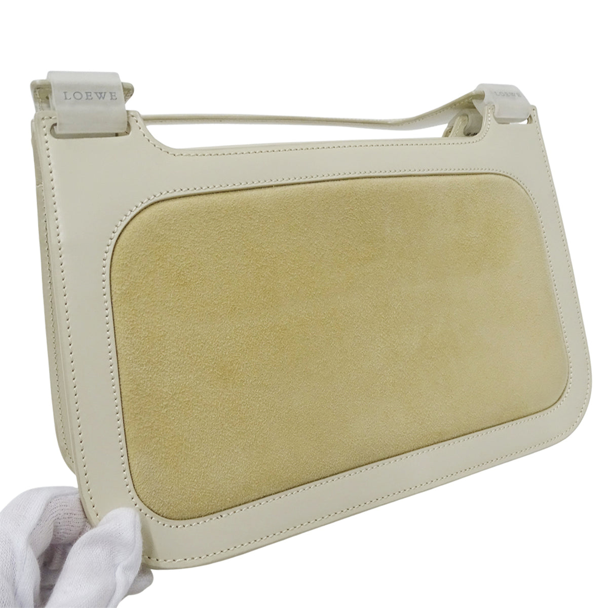 Loewe Beige Suede Leather Handbag (Pre-Owned)