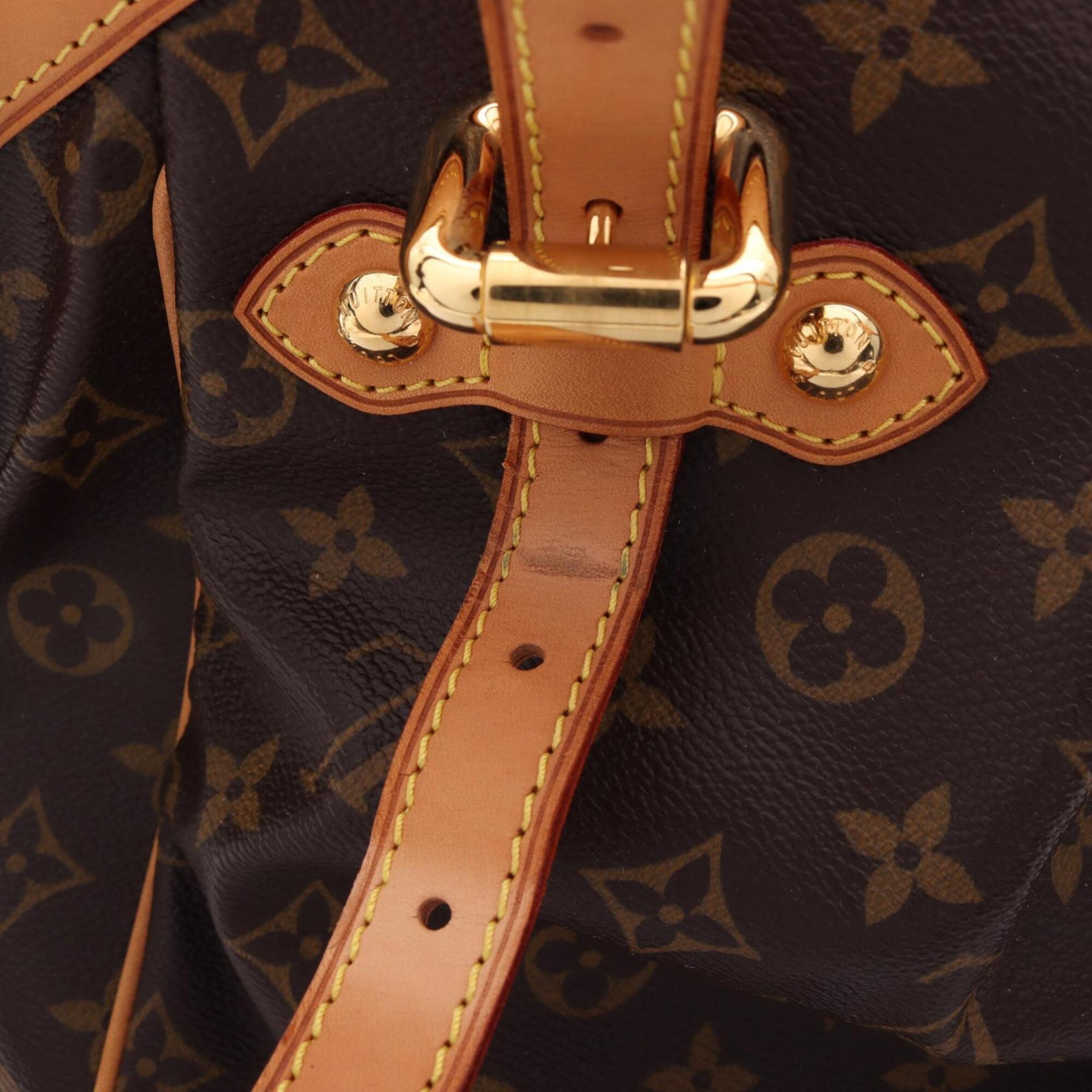 Louis Vuitton Brown Coated Canvas Leather Handbag (Pre-Owned)