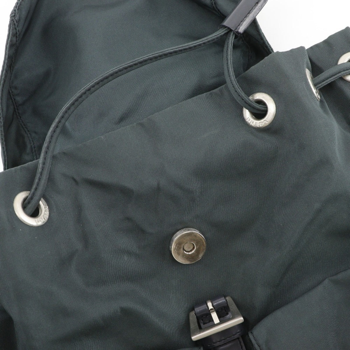 Prada Green Nylon Backpack (Pre-Owned)