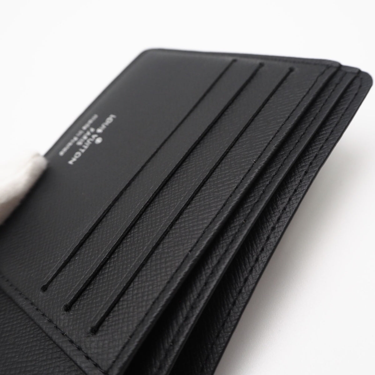 Louis Vuitton Black Gray Coated Canvas Leather Wallet (Bi-Fold) (Pre-Owned)