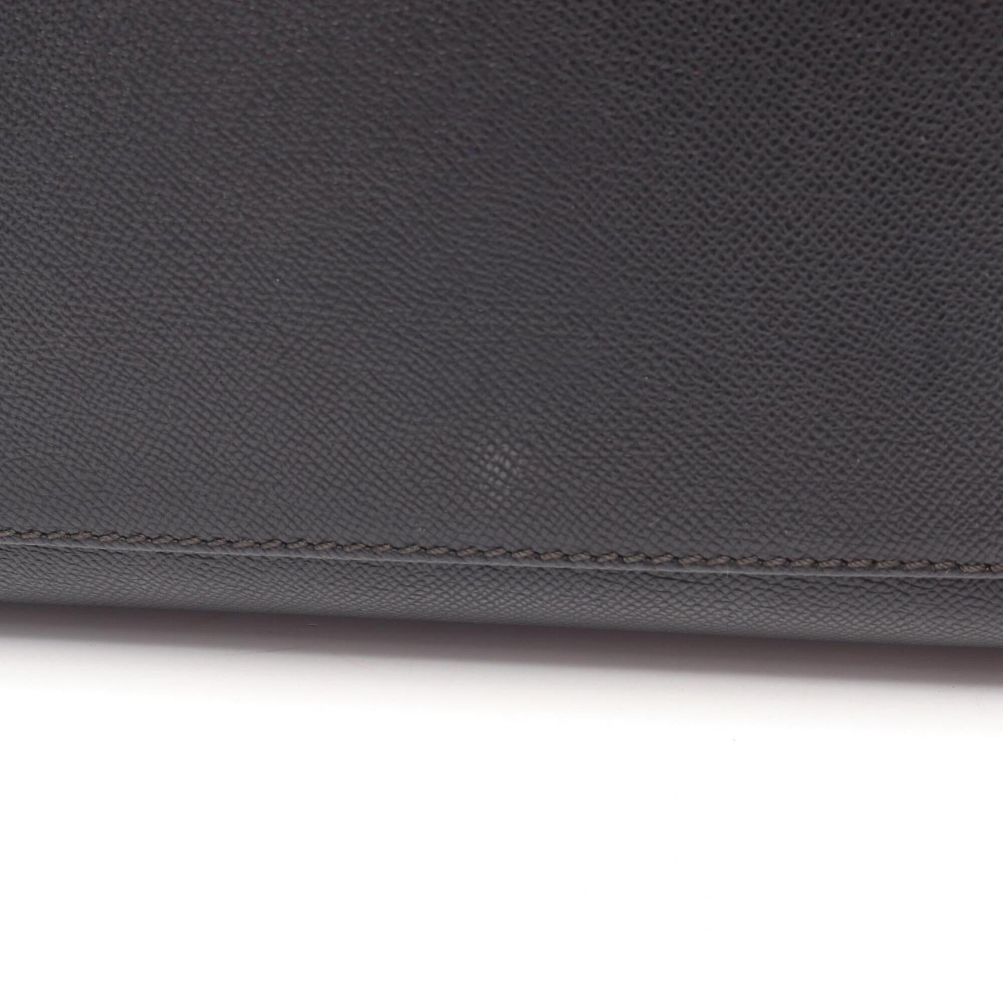 Chanel Black Grained Calfskin Handbag Tote Bag (Pre-Owned)