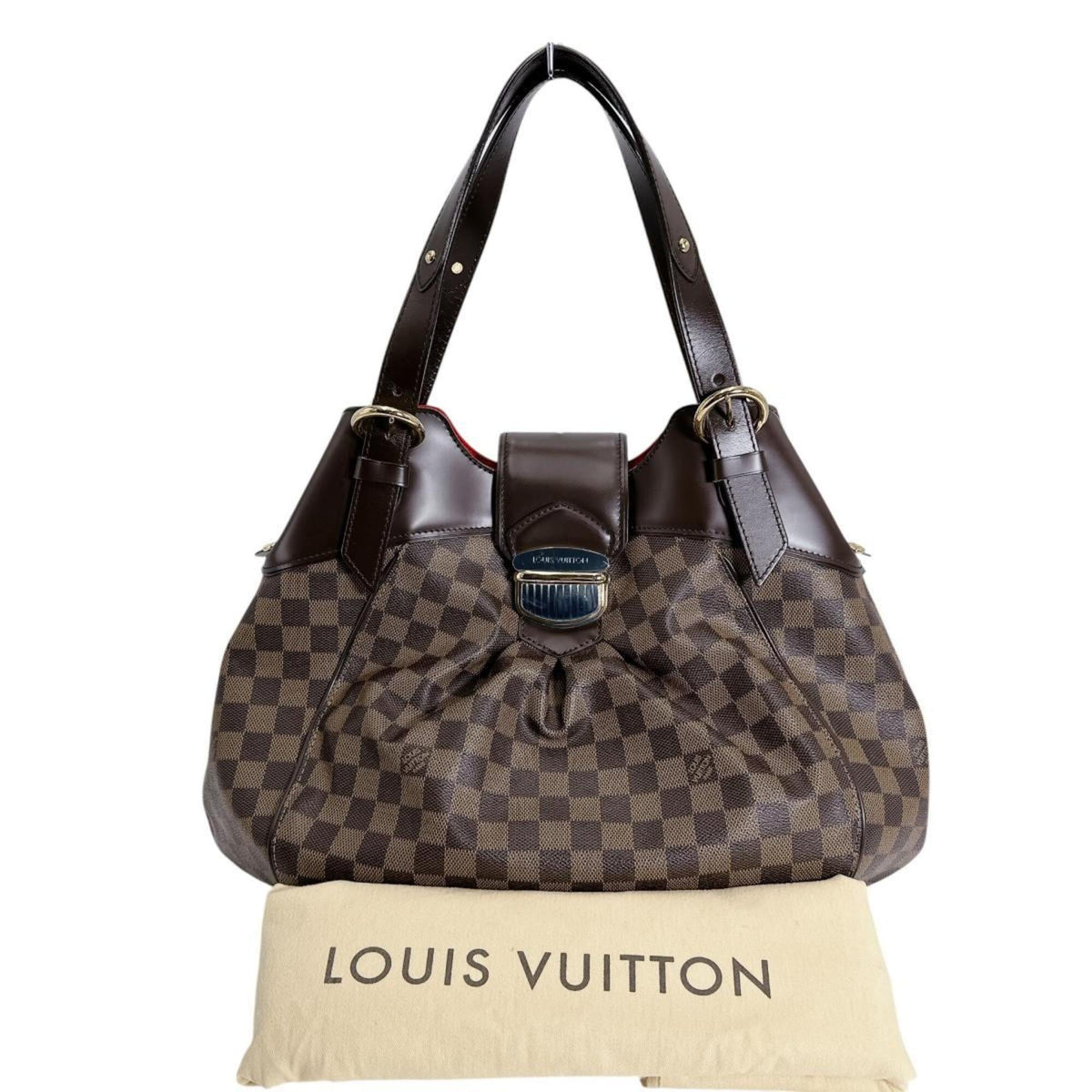 Louis Vuitton Damier Brown Damier Canvas Handbag Tote Bag (Pre-Owned)