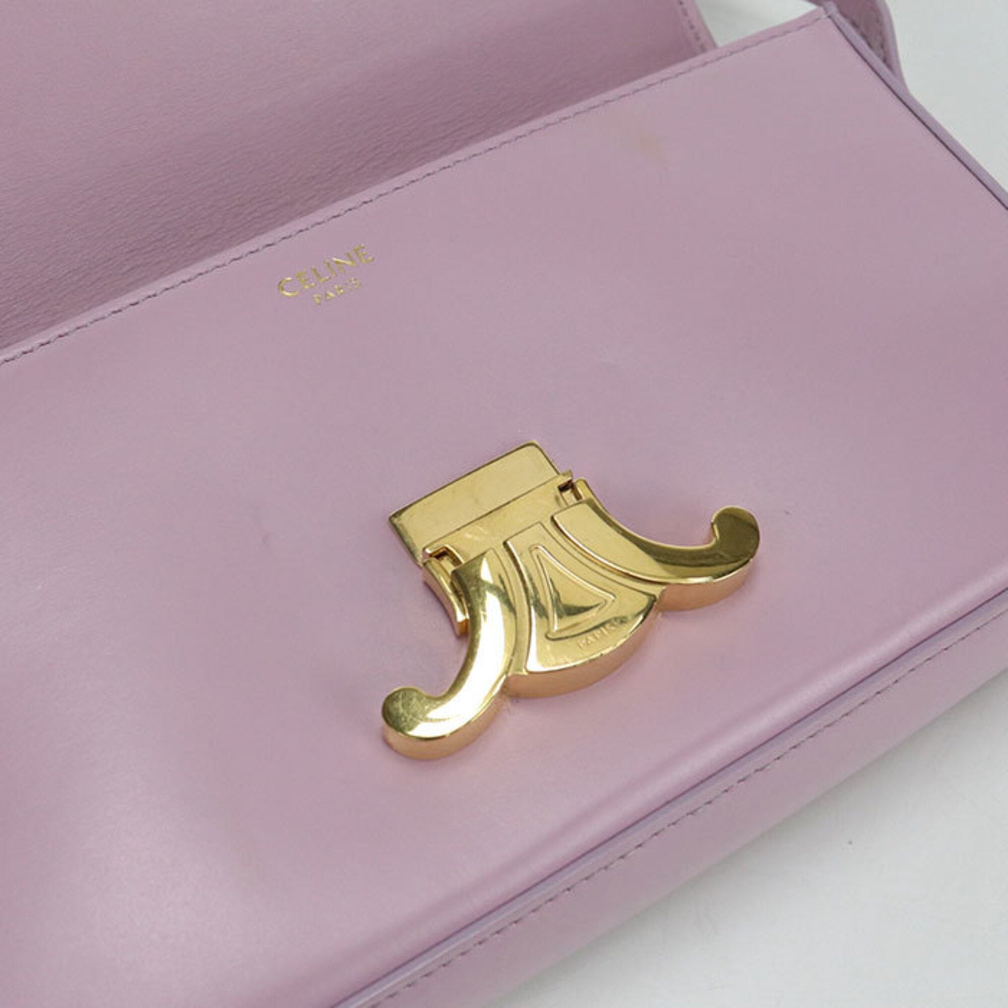 Celine Pink Leather Shoulder Bag (Pre-Owned)