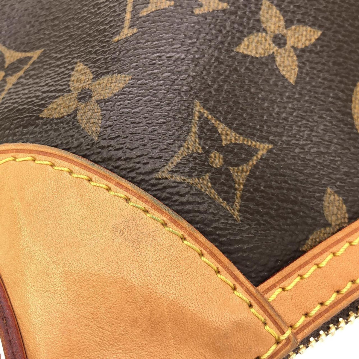 Louis Vuitton Marron Coated Canvas Shoulder Bag (Pre-Owned)