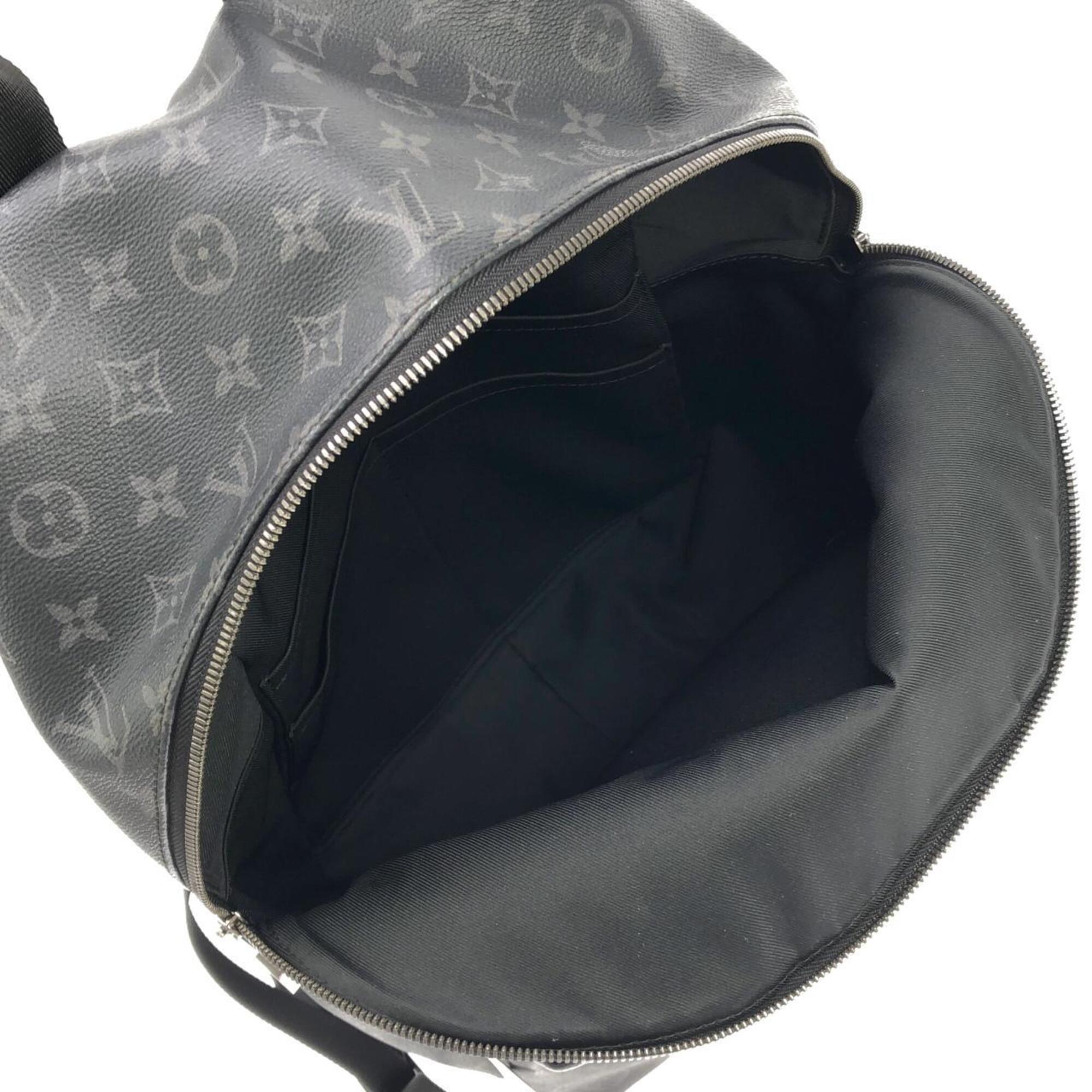 Louis Vuitton Monogram Eclipse Black Coated Canvas Backpack (Pre-Owned)