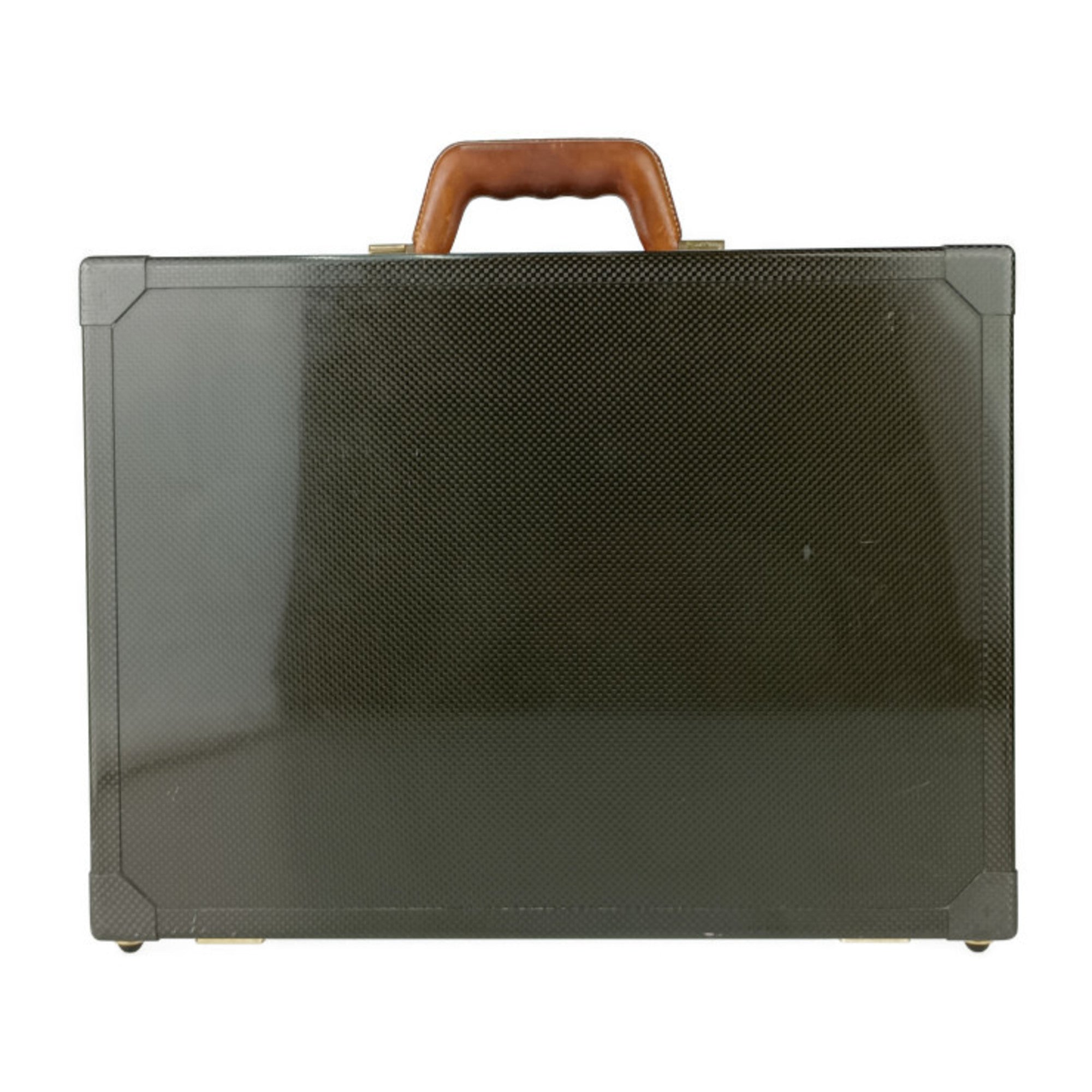 Hermes Black Leather Attaché Case Briefcase Handbag (Pre-Owned)