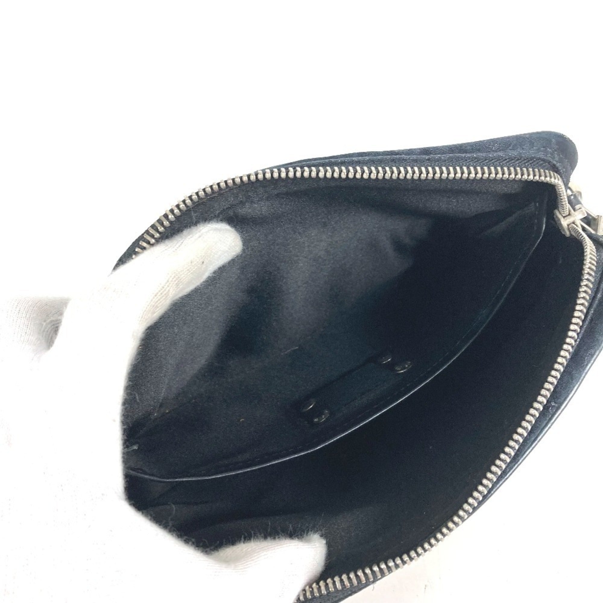 Louis Vuitton Monogram Satin Black Monogram Satin Pochette Shoulder Bag (Pre-Owned)