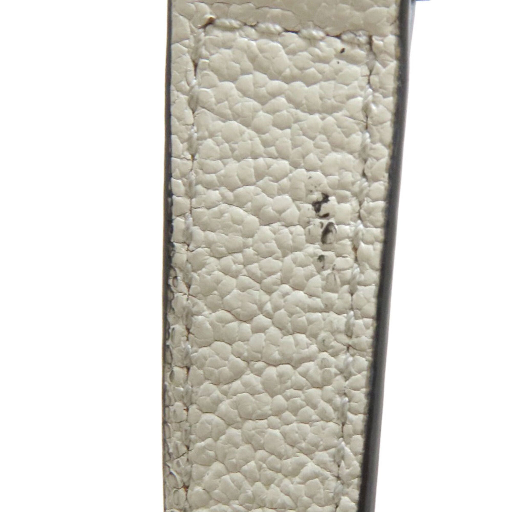 Miu Miu Brown White Leather Shoulder Bag (Pre-Owned)