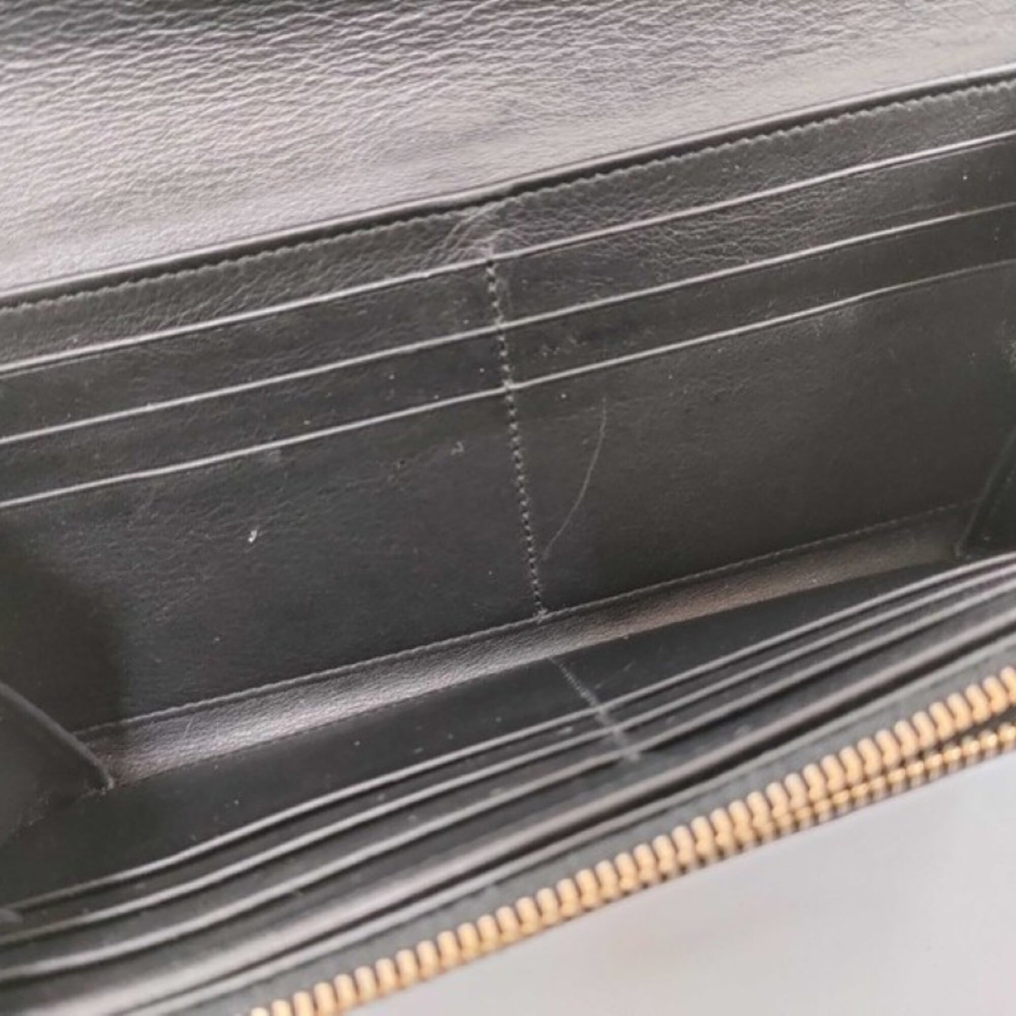 Yves Saint Laurent Brown Leather Wallet (Bi-Fold) (Pre-Owned)