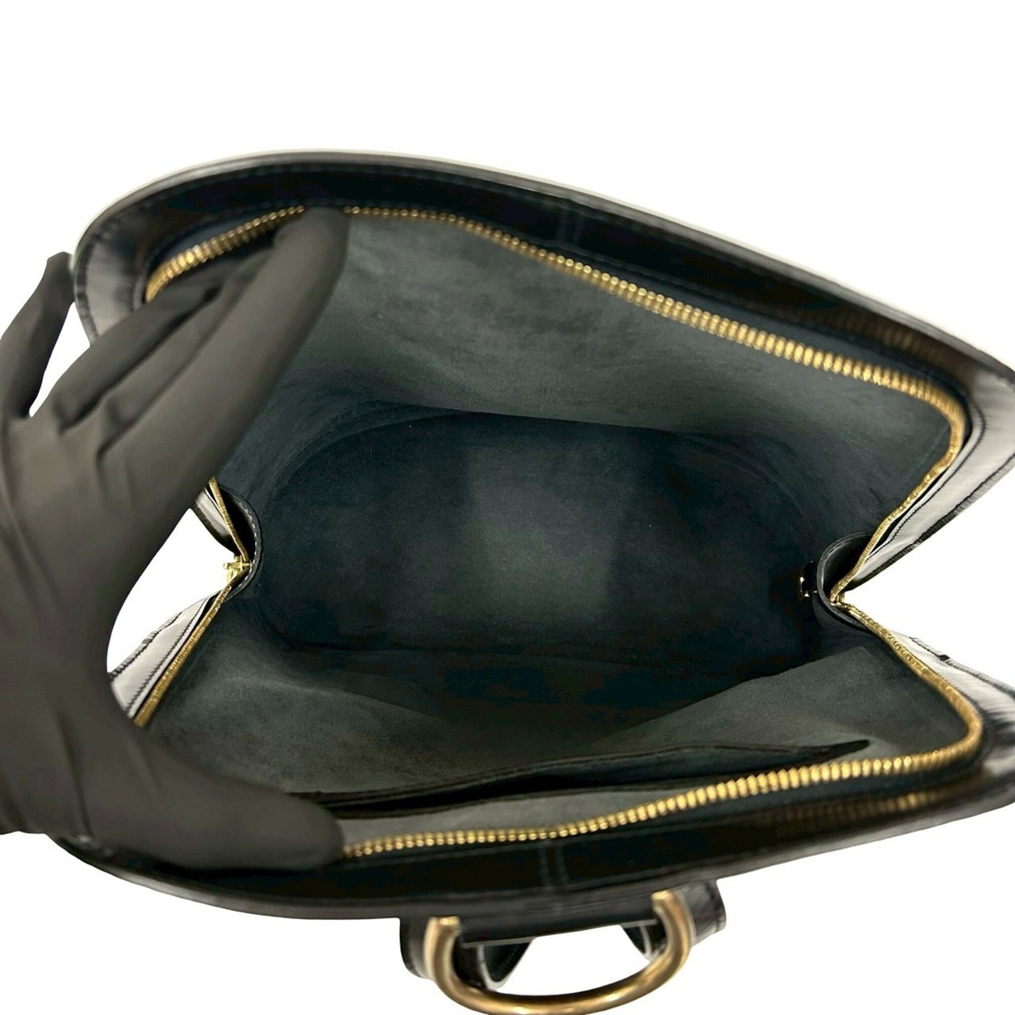 Louis Vuitton Black Leather Backpack (Pre-Owned)