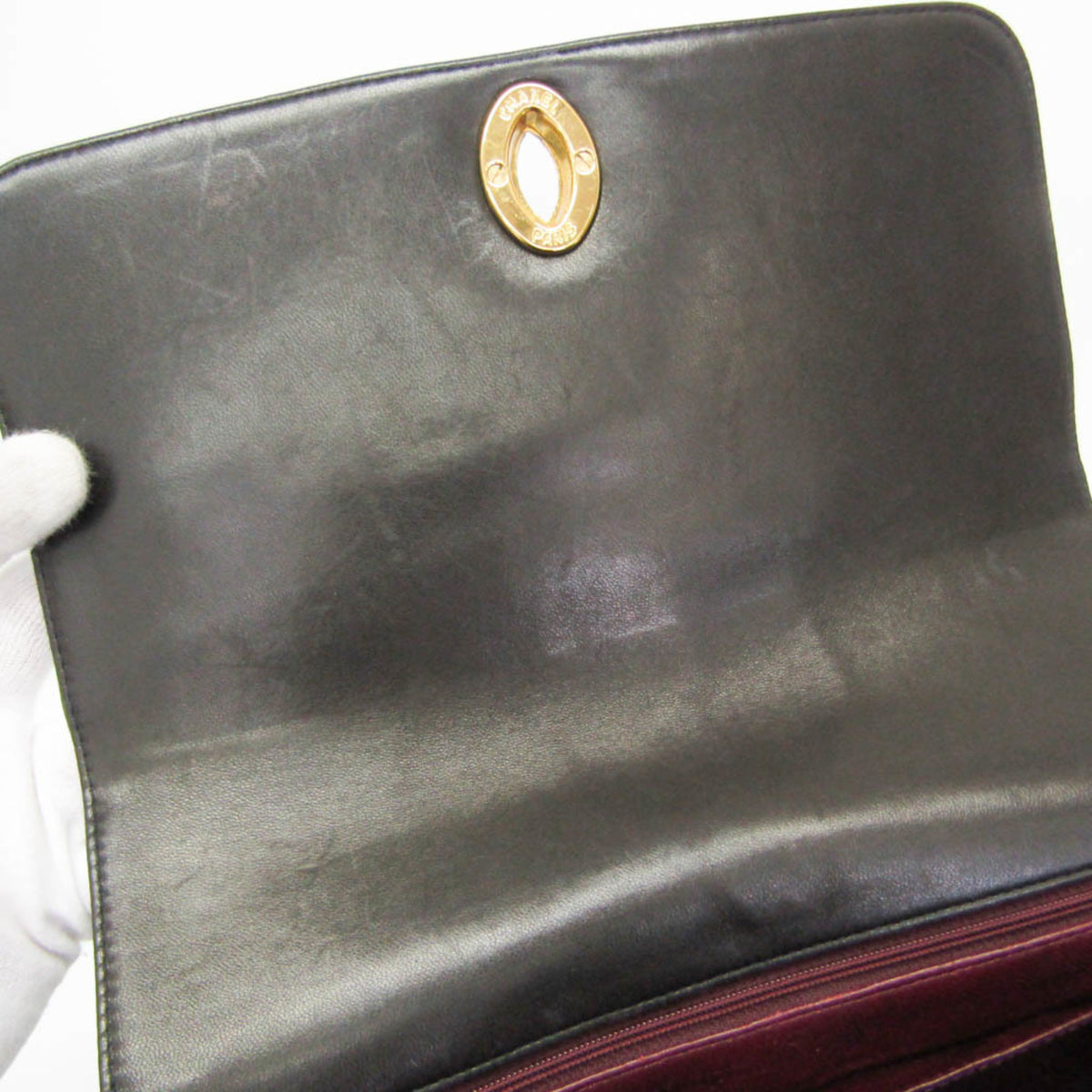 Chanel Mademoiselle Black Leather Shoulder Bag (Pre-Owned)