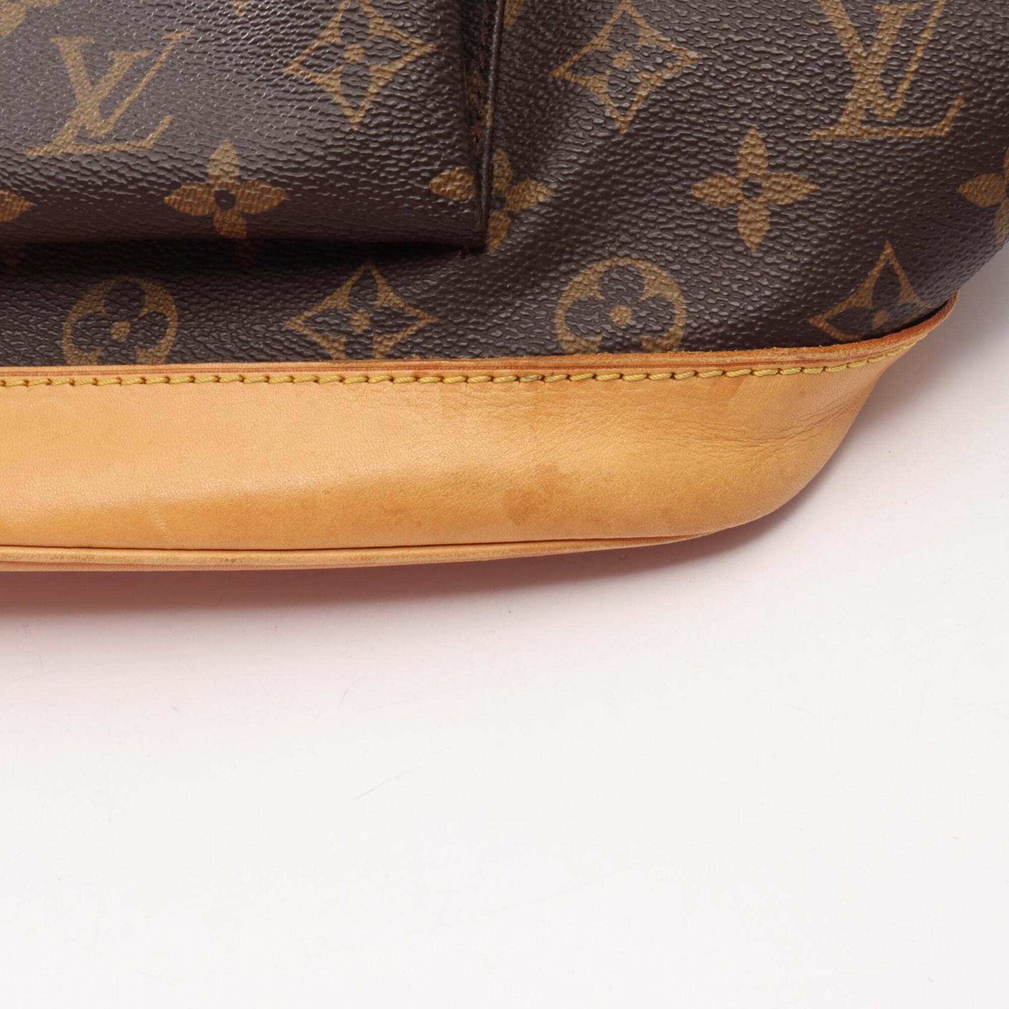 Louis Vuitton Brown Pvc Leather Backpack Handbag (Pre-Owned)