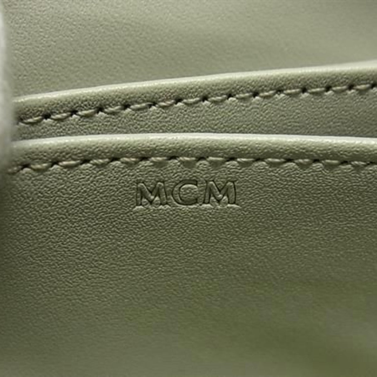 Mcm Light Beige Leather Coin Purse/Coin Case (Pre-Owned)