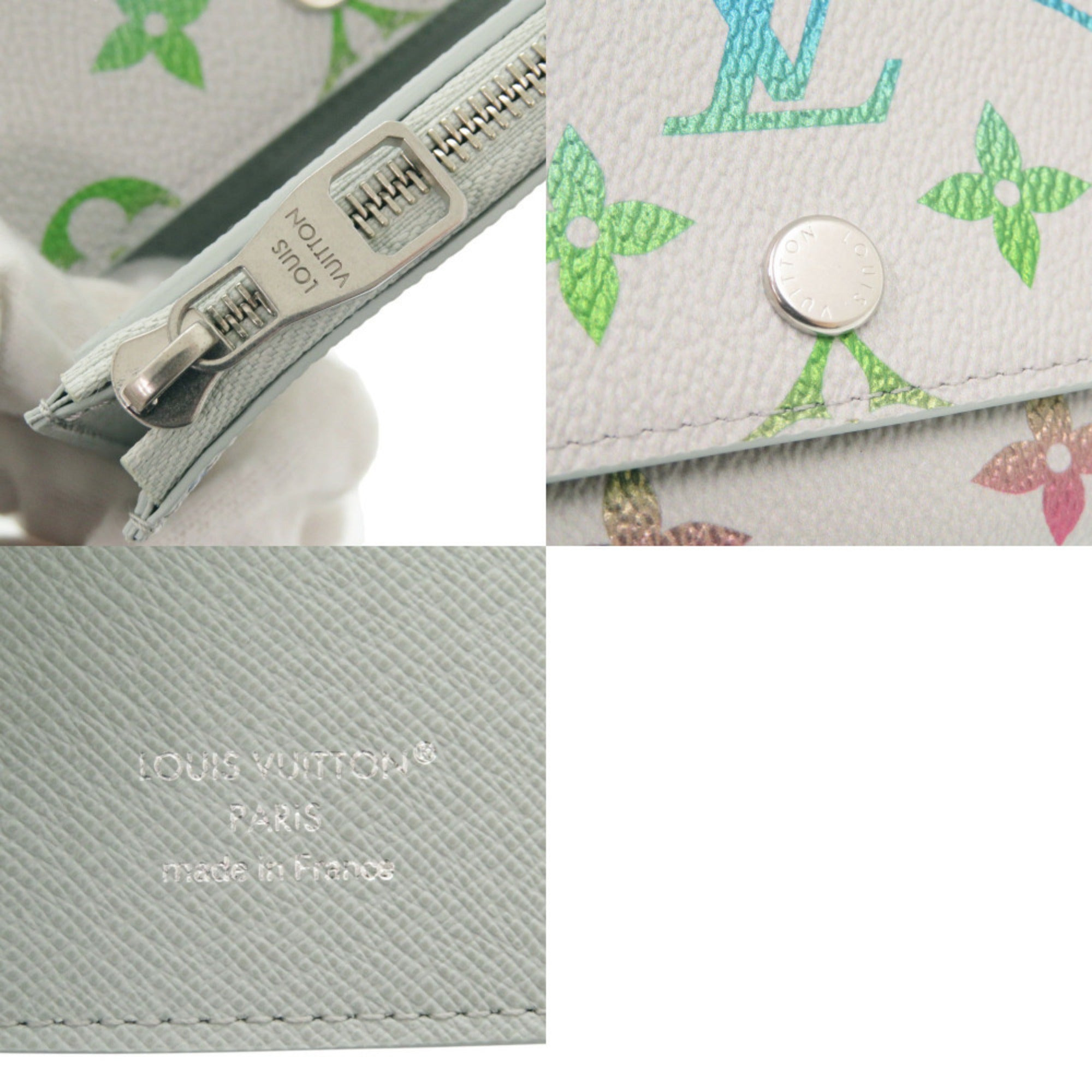 Louis Vuitton Gray Monogram Wallet (Tri-Fold) (Pre-Owned)