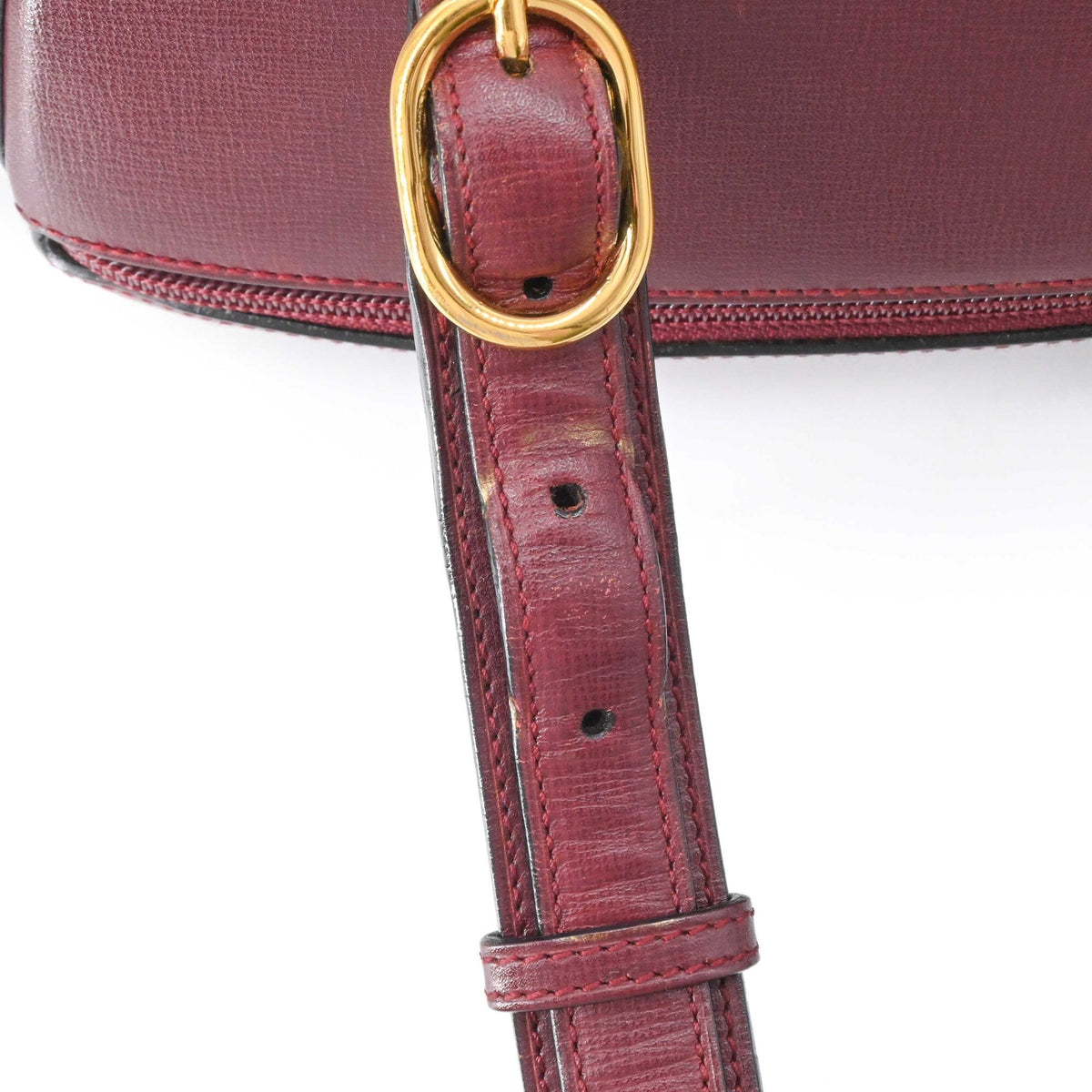 Cartier Bordeaux Leather Backpack (Pre-Owned)