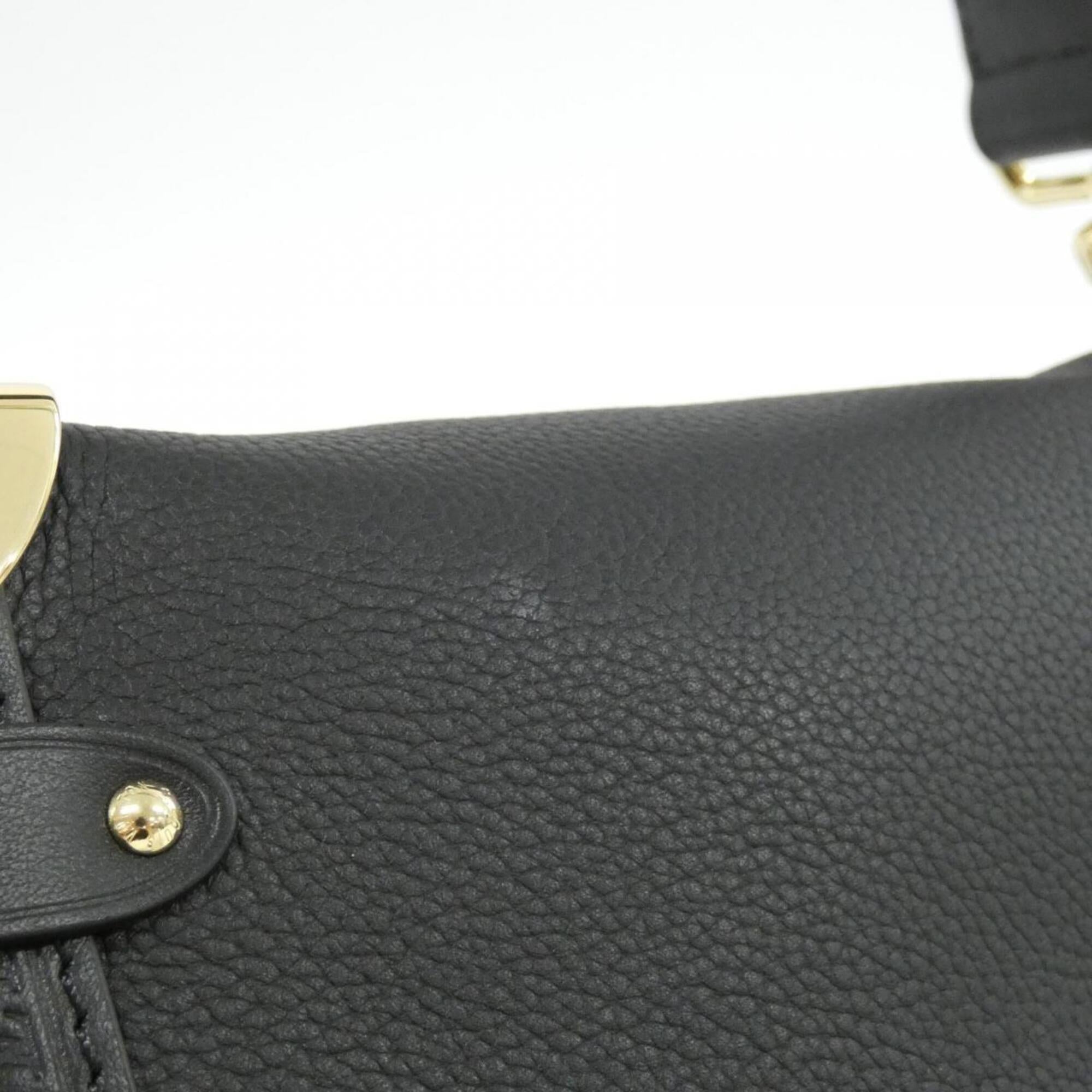 Louis Vuitton Black Leather Shoulder Bag (Pre-Owned)