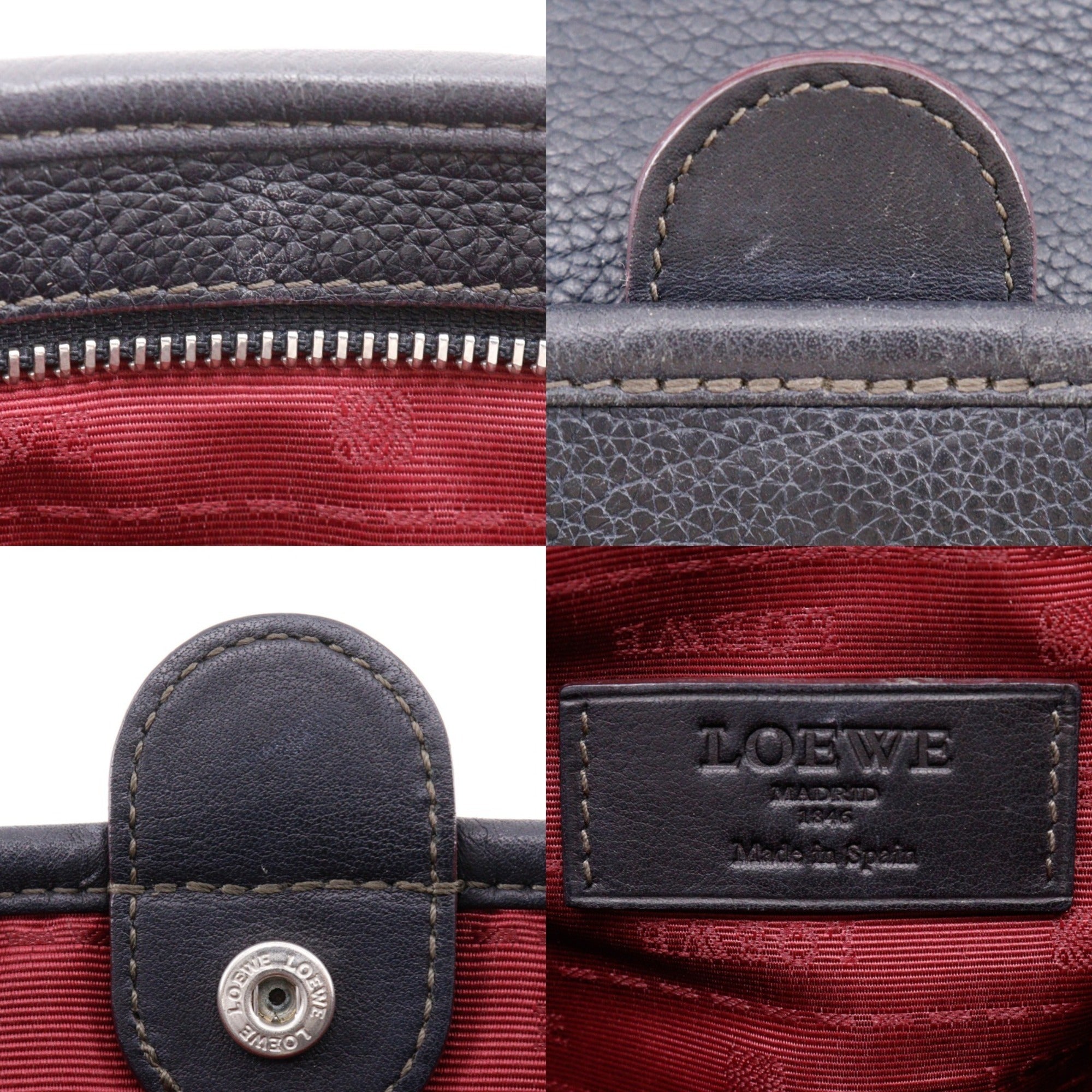 Loewe Black Leather Shoulder Bag (Pre-Owned)