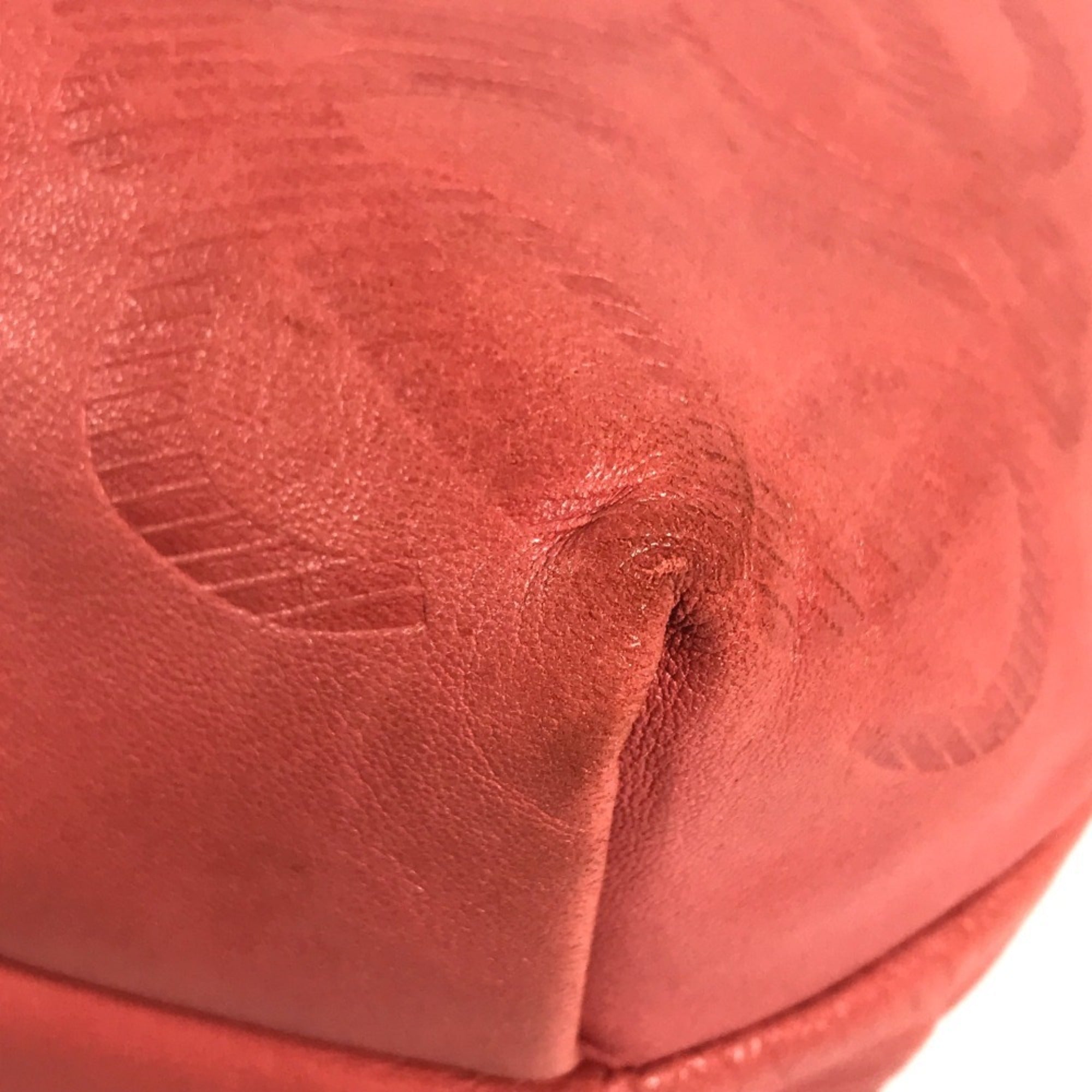 Loewe Pink Red Color Nappa Leather Leather Pochette Shoulder Bag (Pre-Owned)