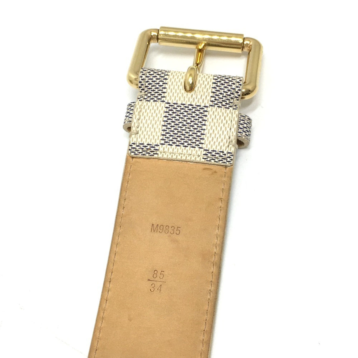 Louis Vuitton White Damier Azur Handbag Pochette Sling Bag (Pre-Owned)