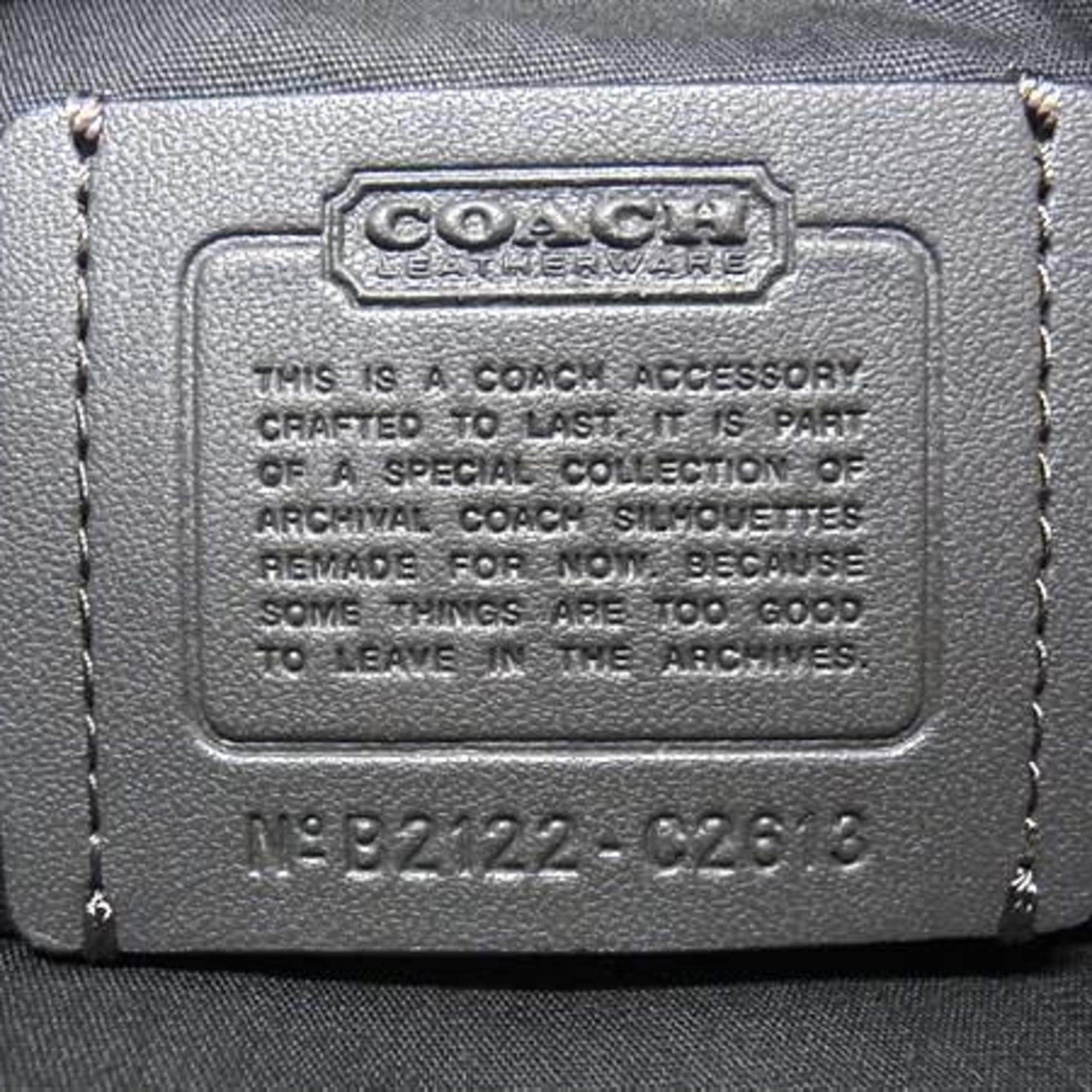 Coach Brown Jacquard Leather Shoulder Bag (Pre-Owned)