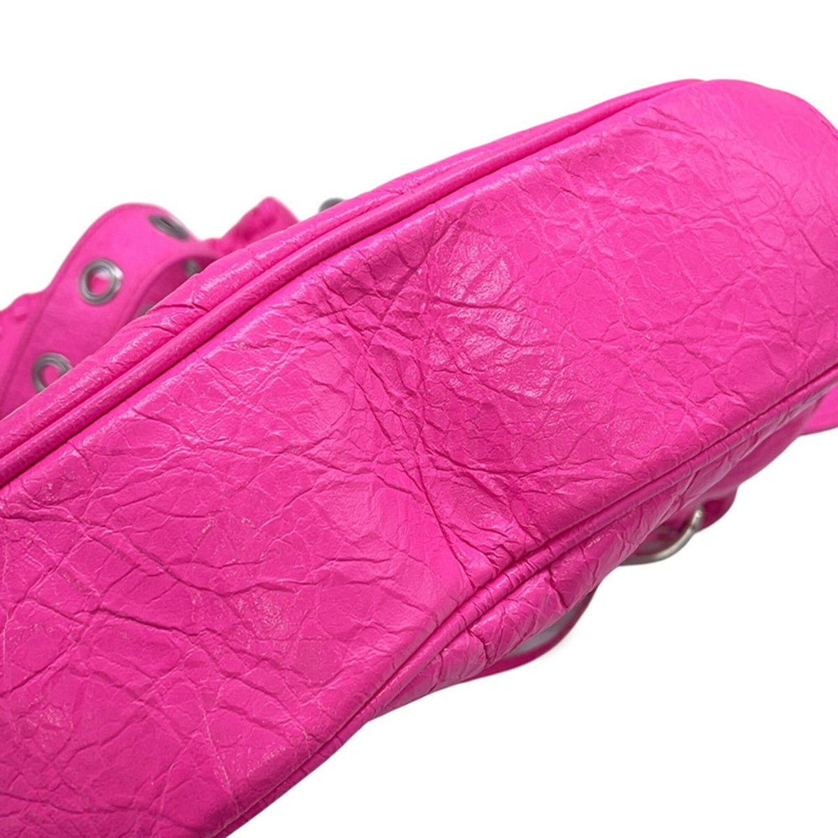 Balenciaga Pink Leather Handbag Pouch Shoulder Bag (Pre-Owned)