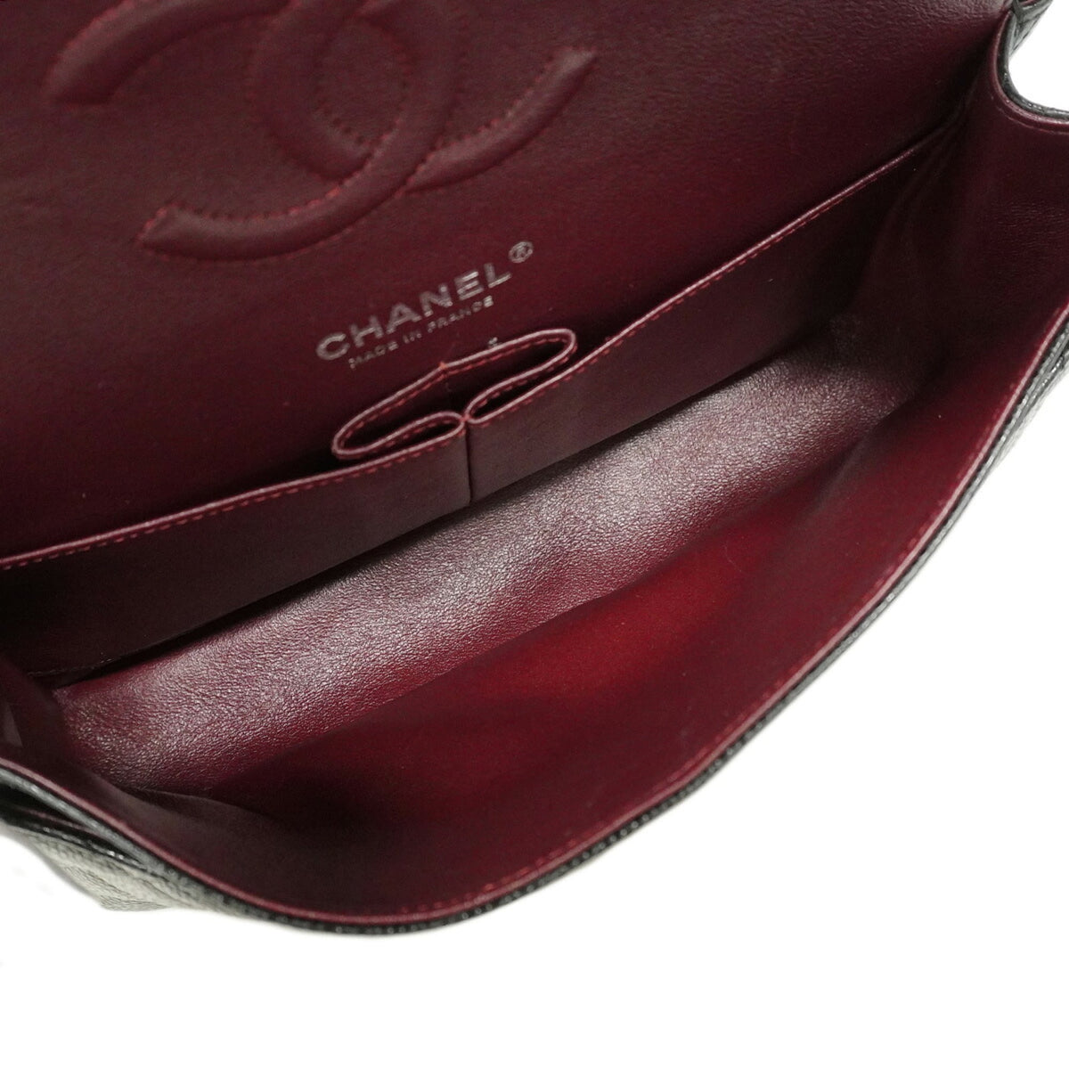 Chanel Black Grained Calfskin Shoulder Bag (Pre-Owned)