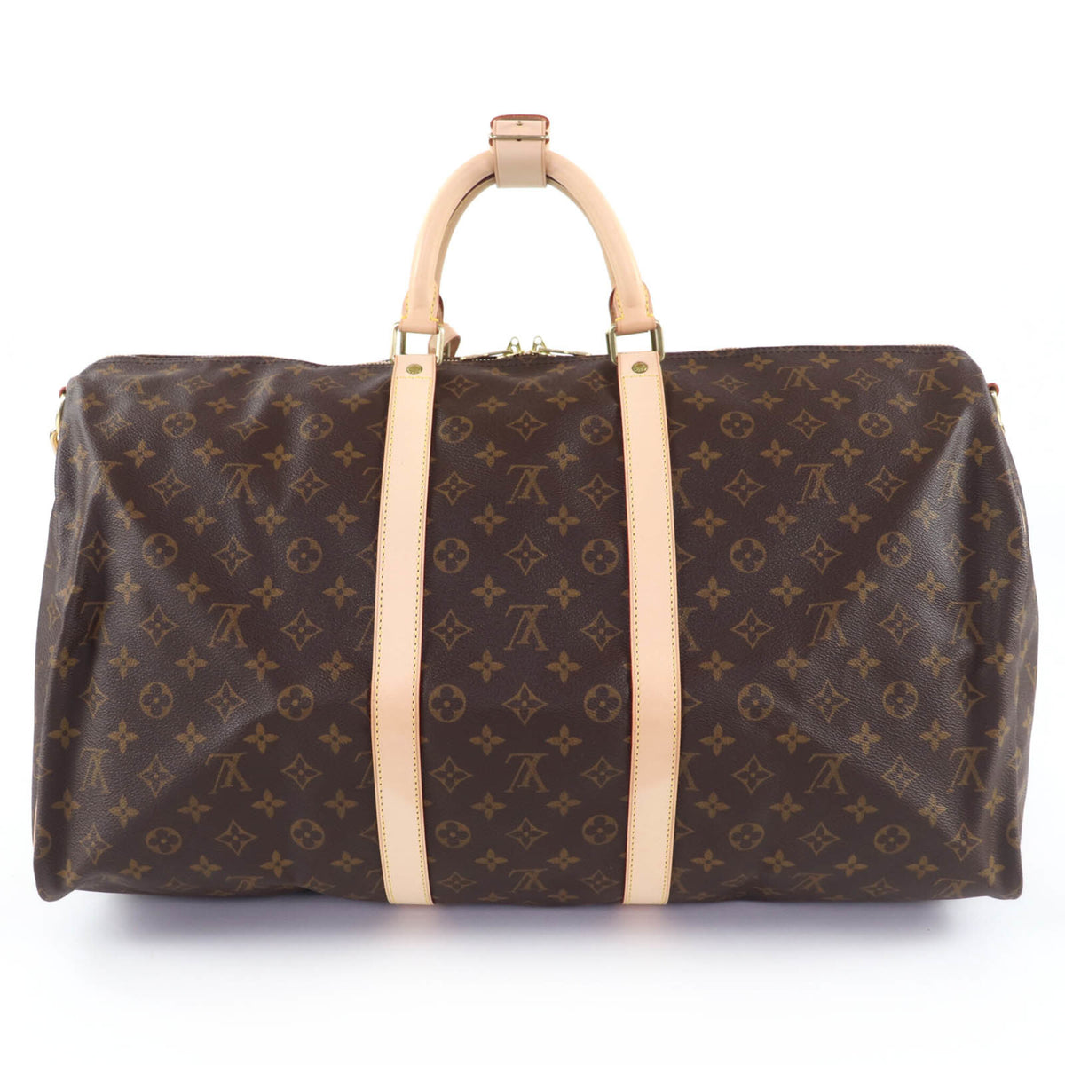 Louis Vuitton Brown Monogram Canvas Boston Bag (Pre-Owned)