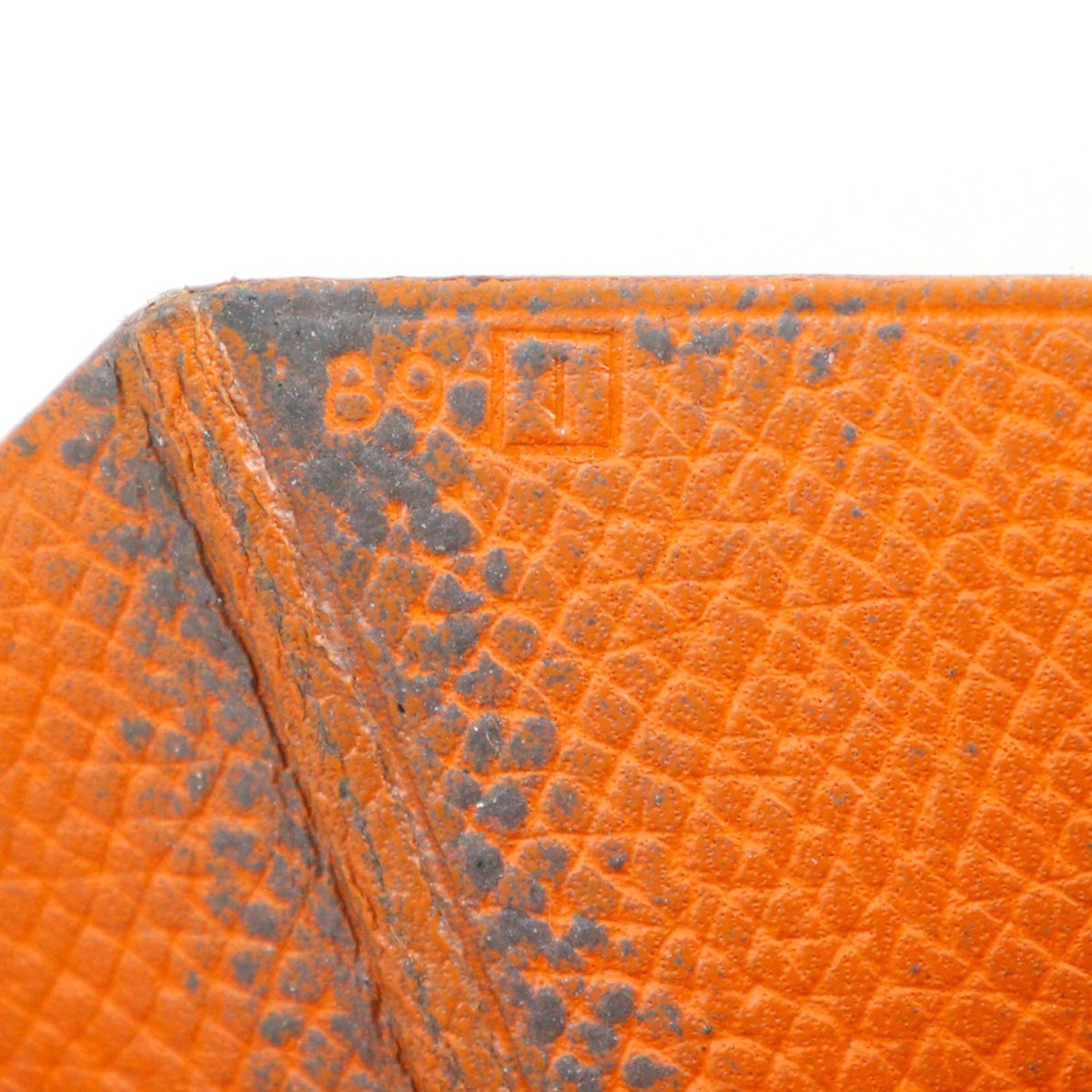 Hermes Orange Epsom Leather Long Wallet (Bi-Fold) (Pre-Owned)
