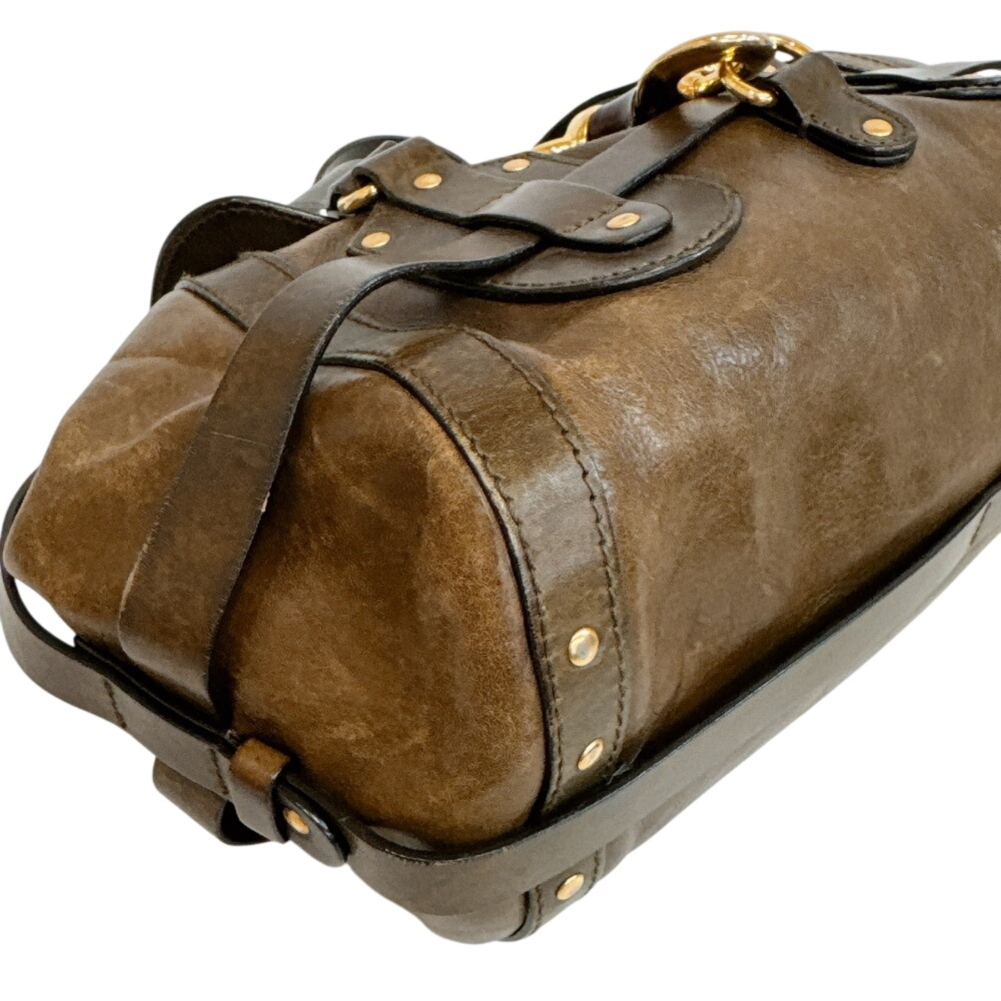 Chloé Brown Leather Handbag Tote Bag (Pre-Owned)