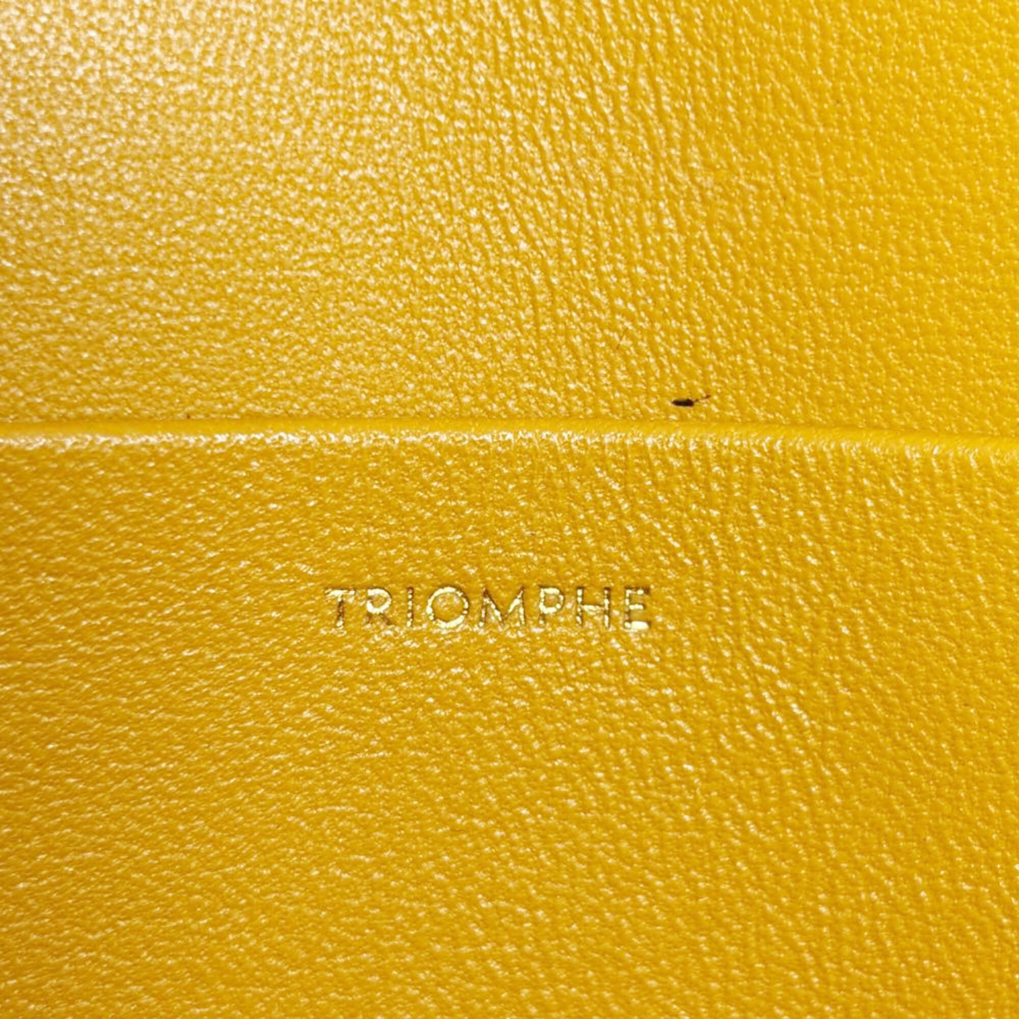 Celine Yellow Leather Shoulder Bag (Pre-Owned)
