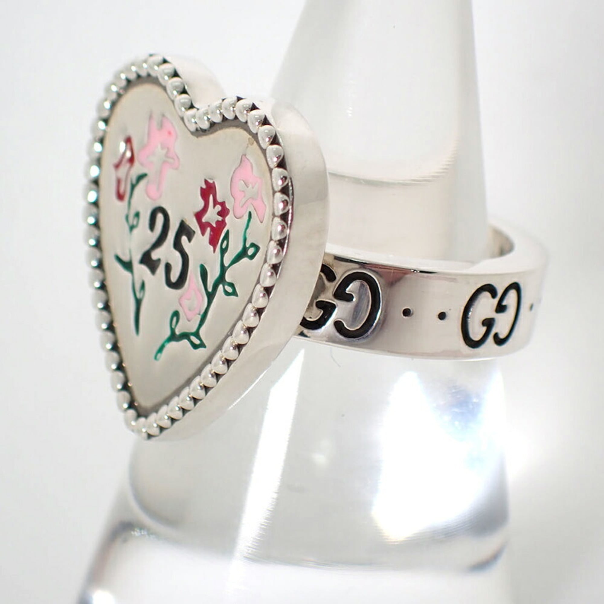 Gucci Sterling Silver 925 Band Ring (Pre-Owned)