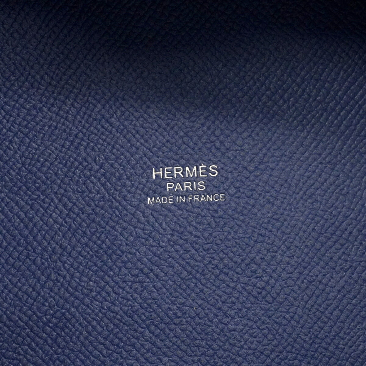 Hermes Blue Leather Handbag (Pre-Owned)