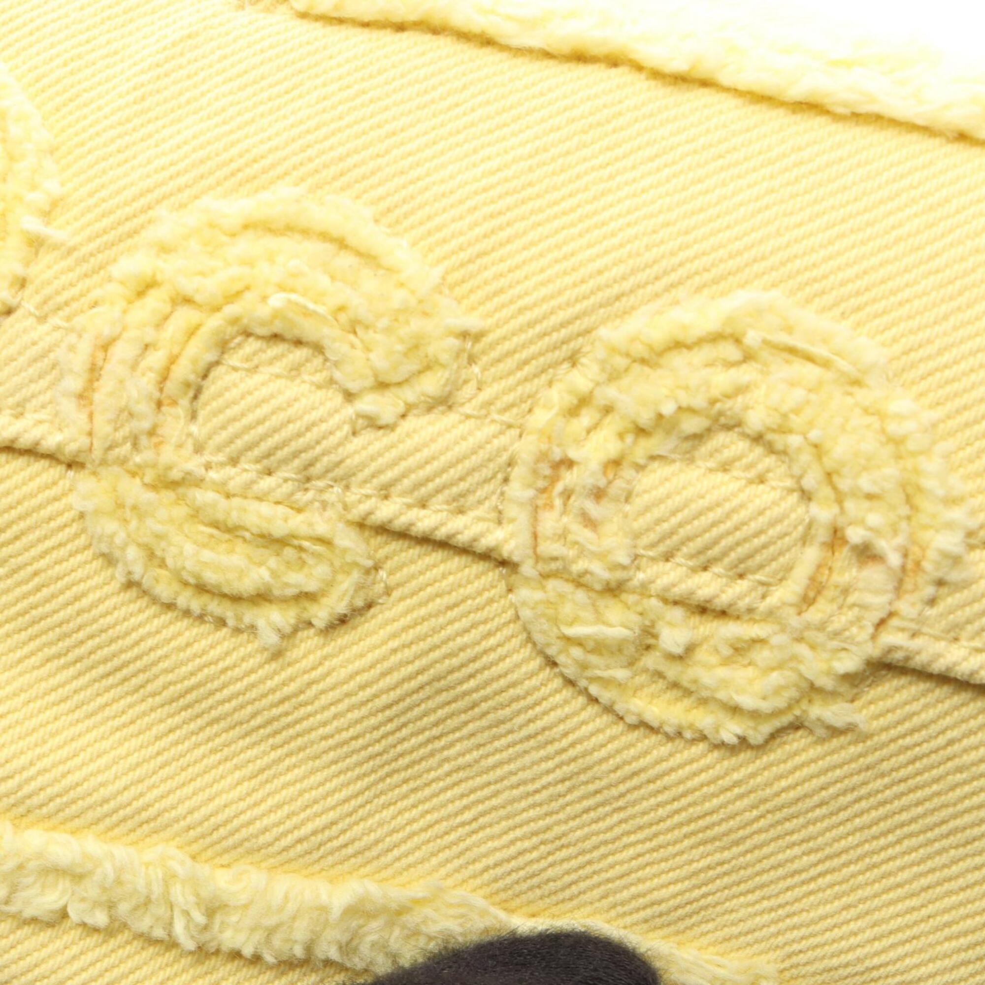 Chanel Yellow Denim Handbag Shoulder Bag (Pre-Owned)