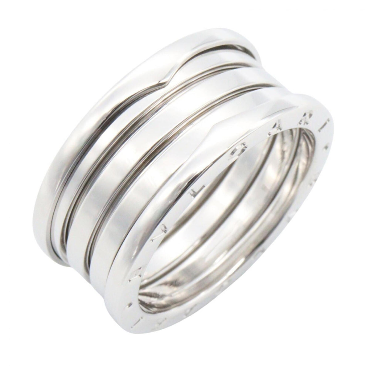 Bvlgari Silver White Gold (18K) Band Ring (Pre-Owned)