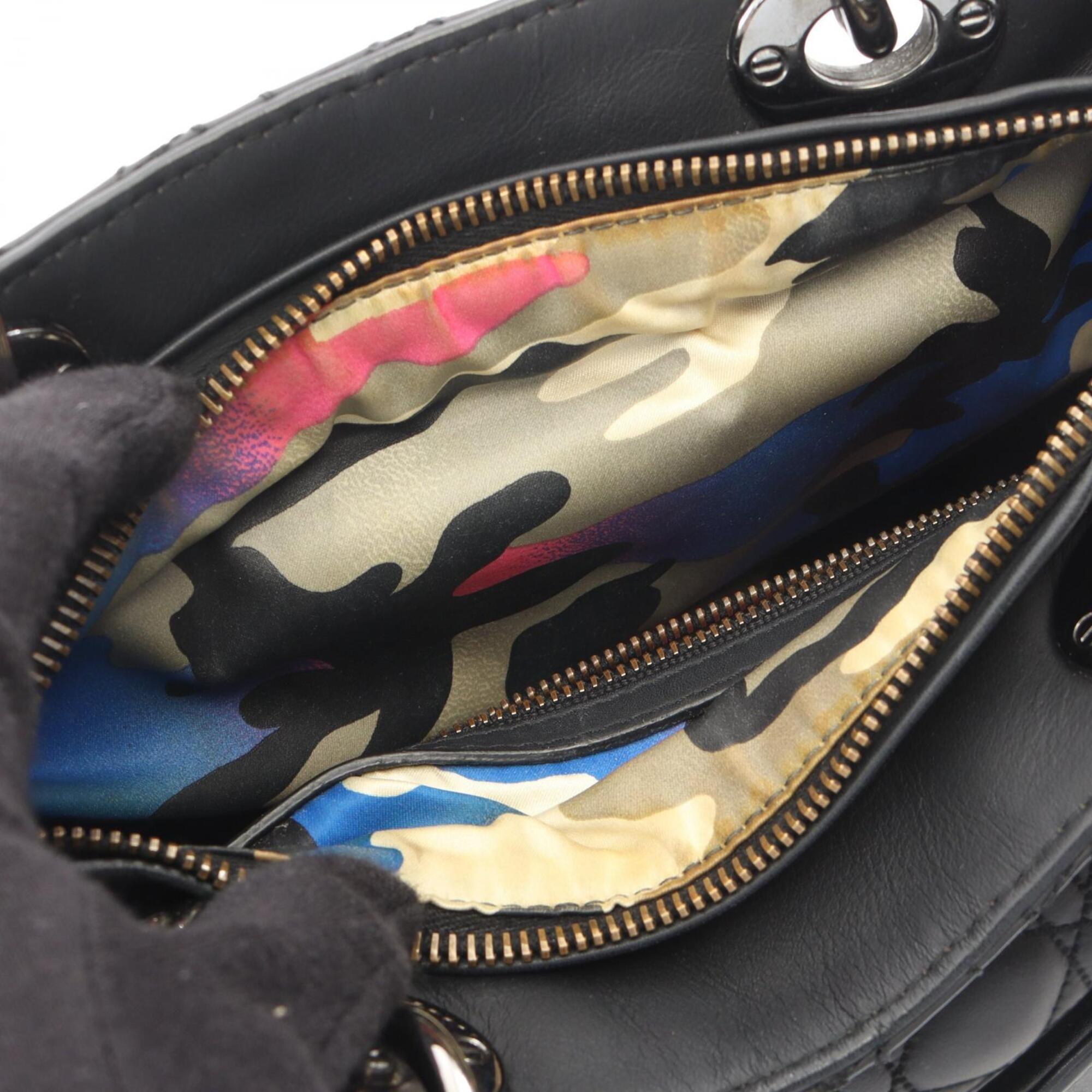 Christian Dior Black Leather Handbag (Pre-Owned)
