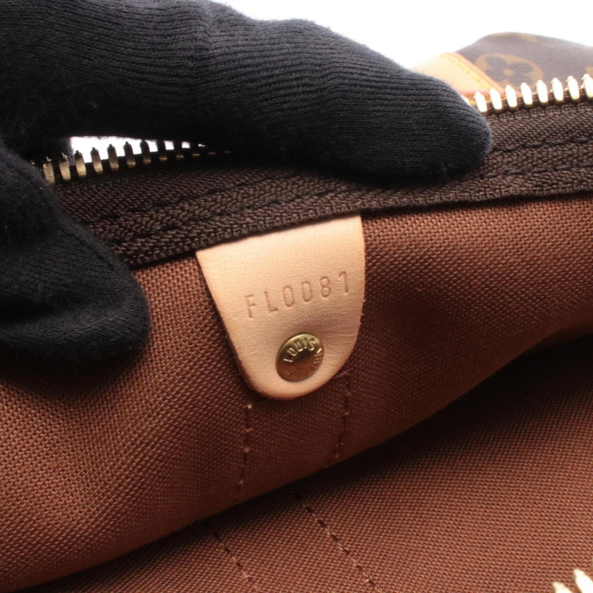 Louis Vuitton Brown Coated Canvas Leather Boston Bag Handbag (Pre-Owned)