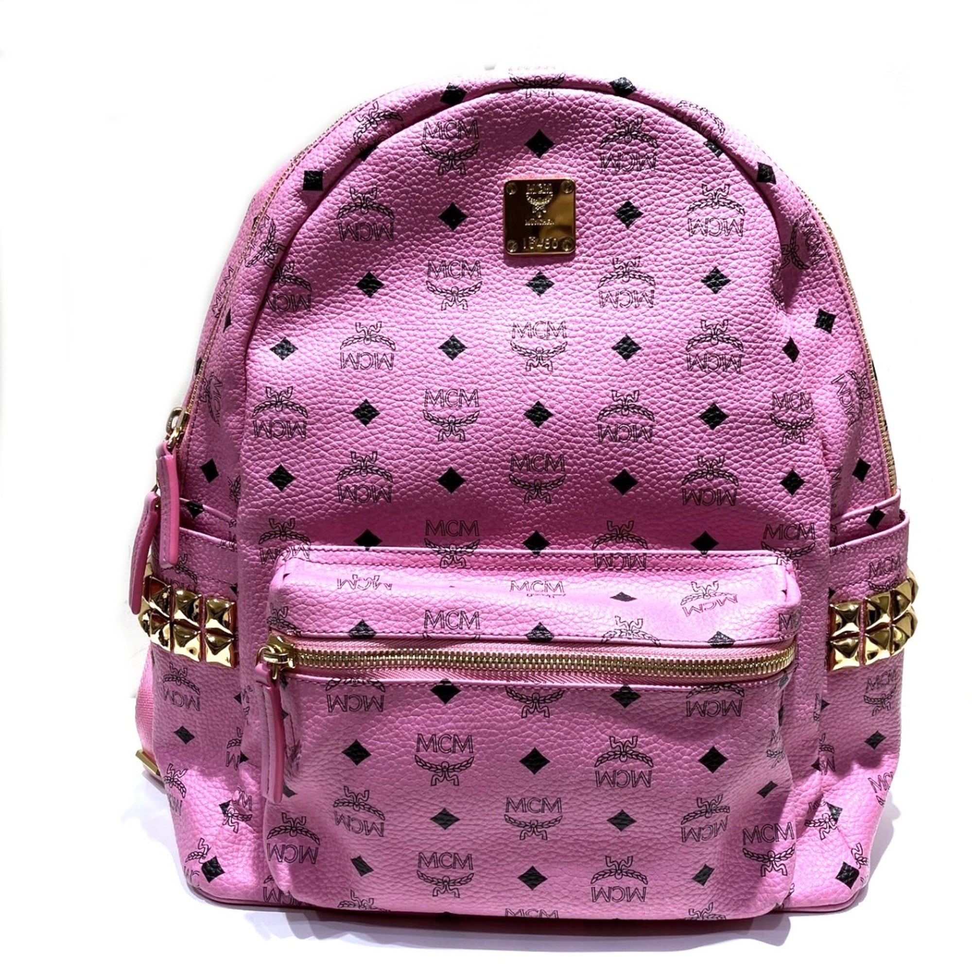 Mcm Pink Leather Backpack (Pre-Owned)