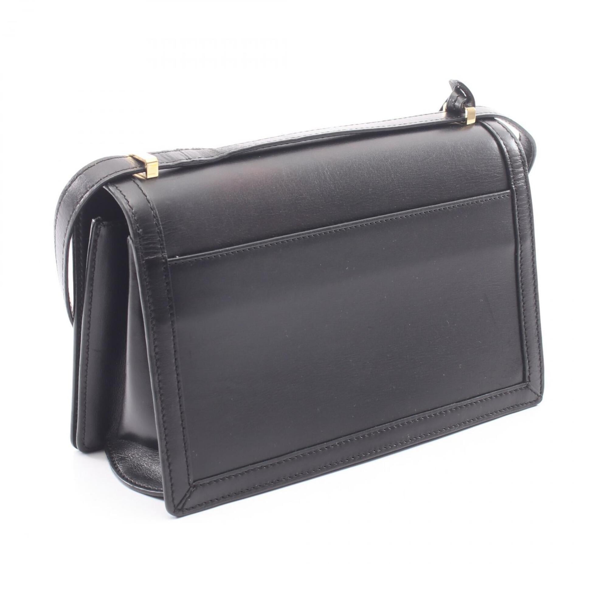 Loewe Black Leather Handbag Shoulder Bag (Pre-Owned)