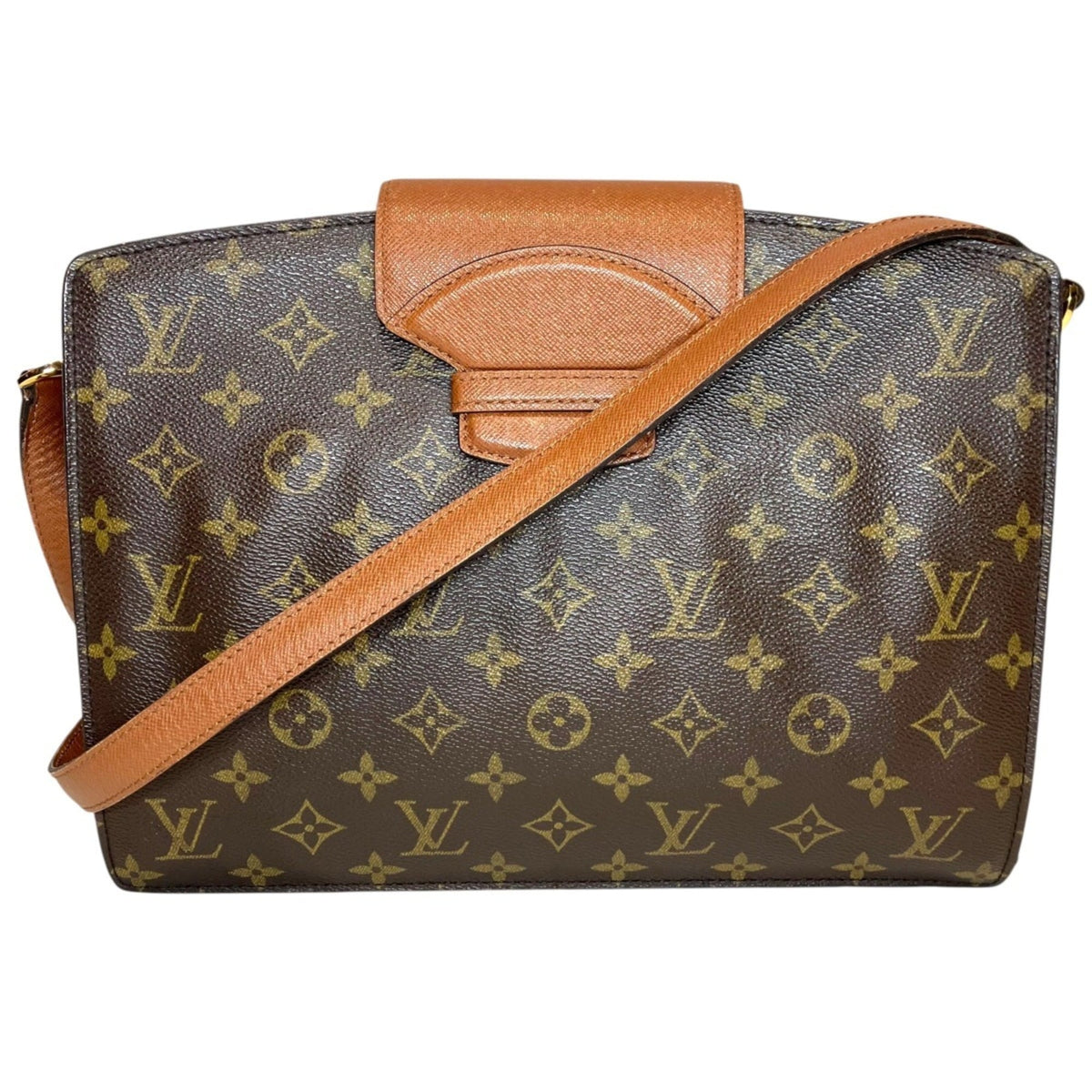 Louis Vuitton Brown Monogram Shoulder Bag (Pre-Owned)