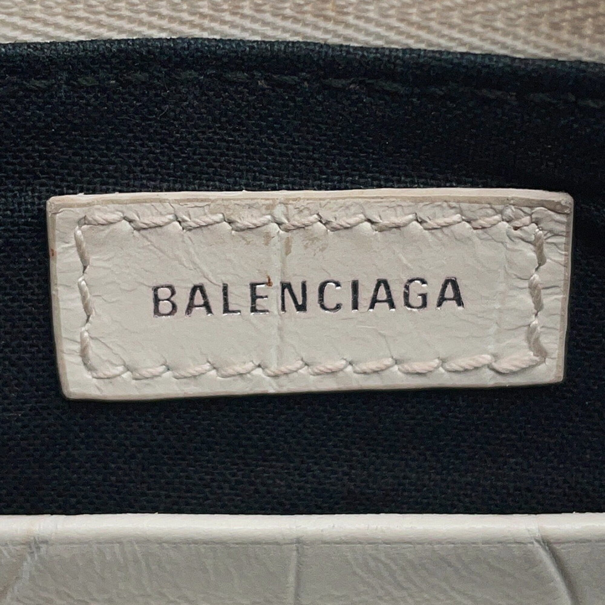 Balenciaga White Leather Shoulder Bag (Pre-Owned)