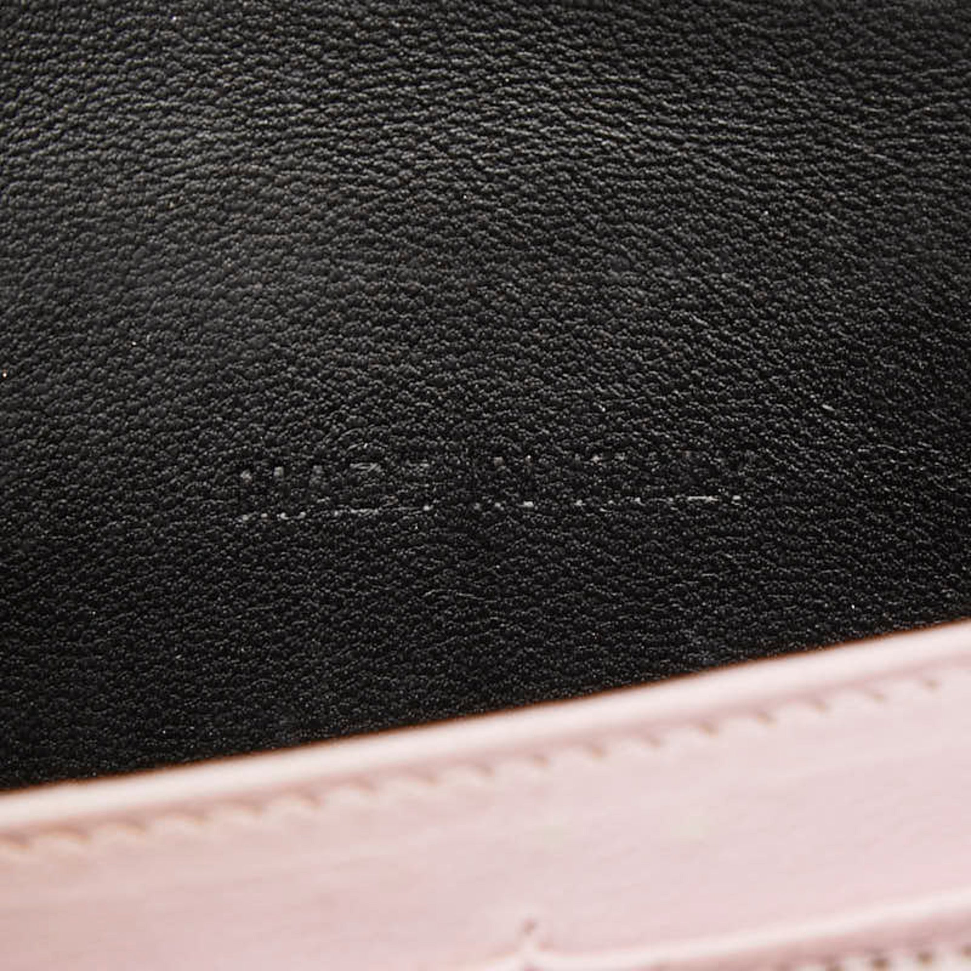 Christian Dior Black Pink Spangles Leather Shoulder Bag (Pre-Owned)