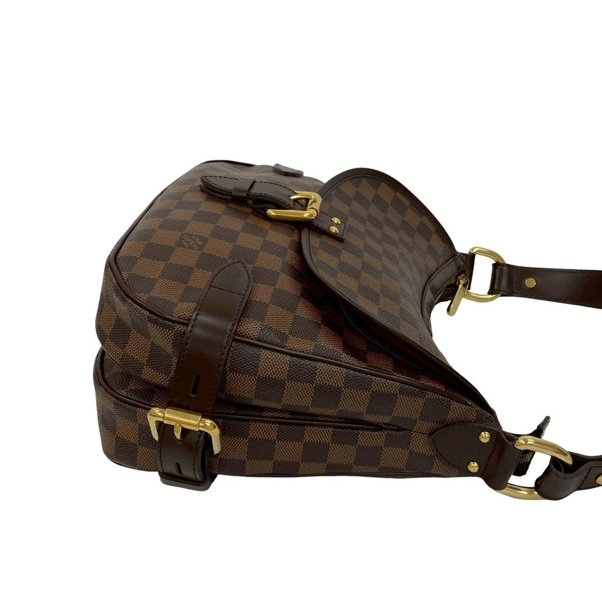 Louis Vuitton Brown Leather Pvc Shoulder Bag Tote Bag (Pre-Owned)
