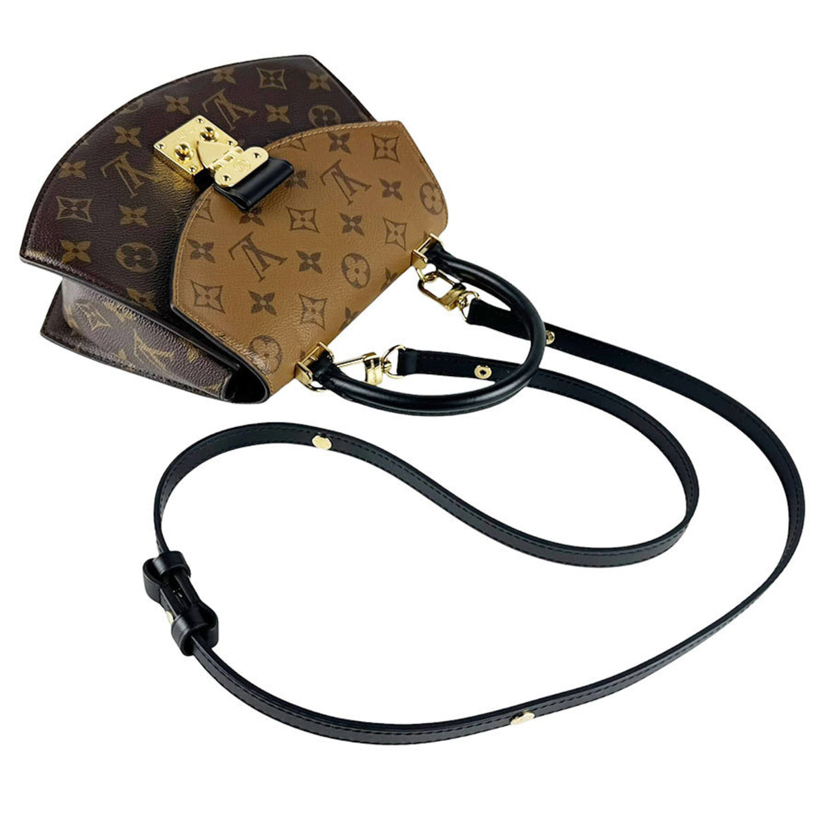 Louis Vuitton Brown Monogram Reverse Shoulder Bag (Pre-Owned)