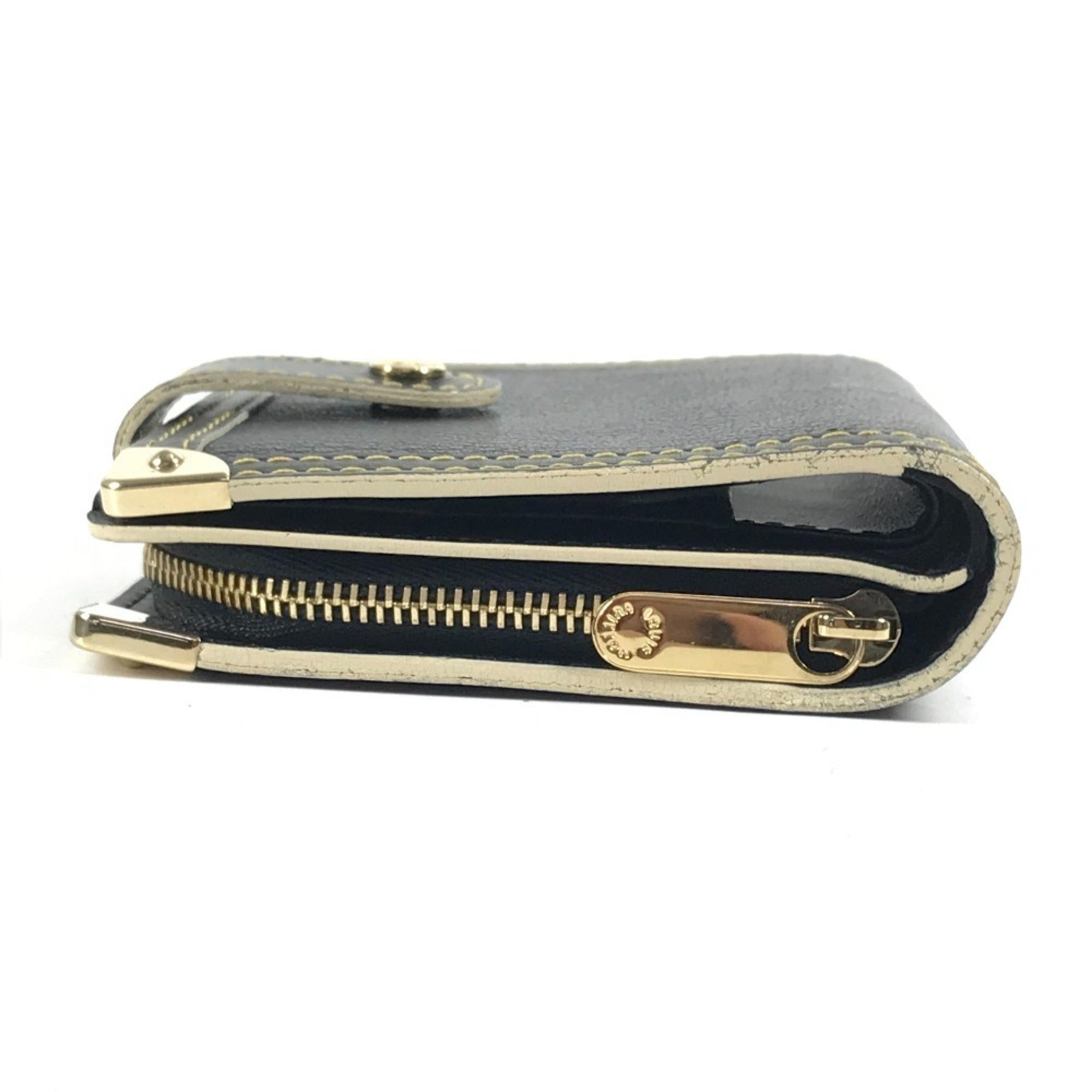 Louis Vuitton Suhali Black Noir Suhali Leather Wallet (Bi-Fold) (Pre-Owned)