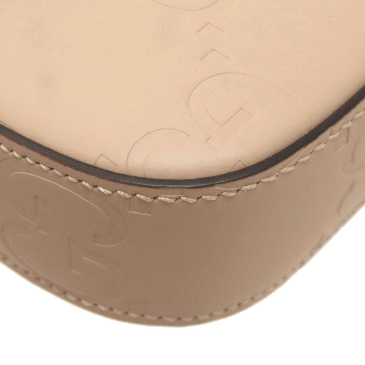 Gucci Beige Leather Shoulder Bag (Pre-Owned)